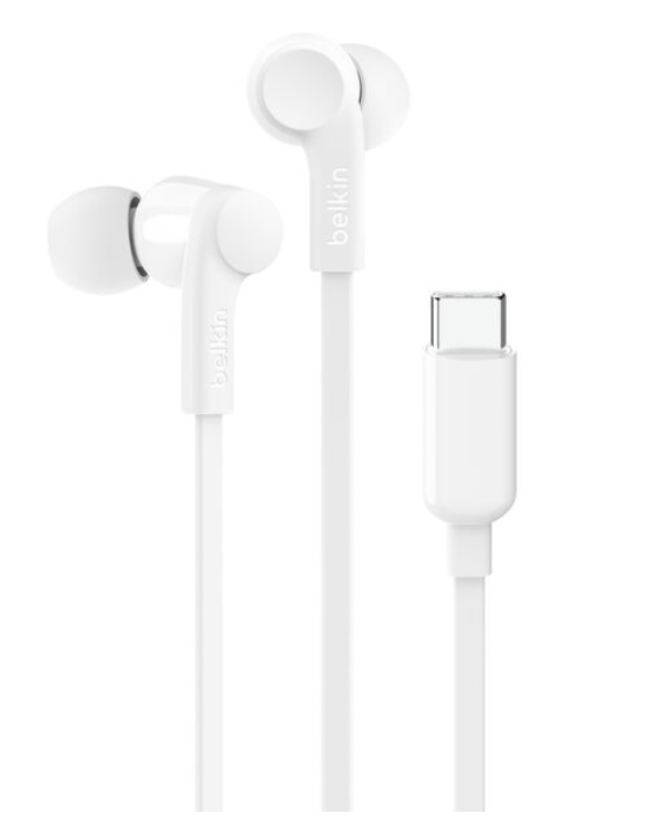 Belkin | SoundForm 入耳式有線耳機配備 USB-C 接頭