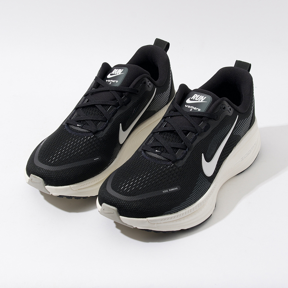 Nike Vomero 18 男 米白黑 運動 厚底 氣墊 緩震 休閒 跑鞋 網布 透氣 慢跑鞋 HM6803-007