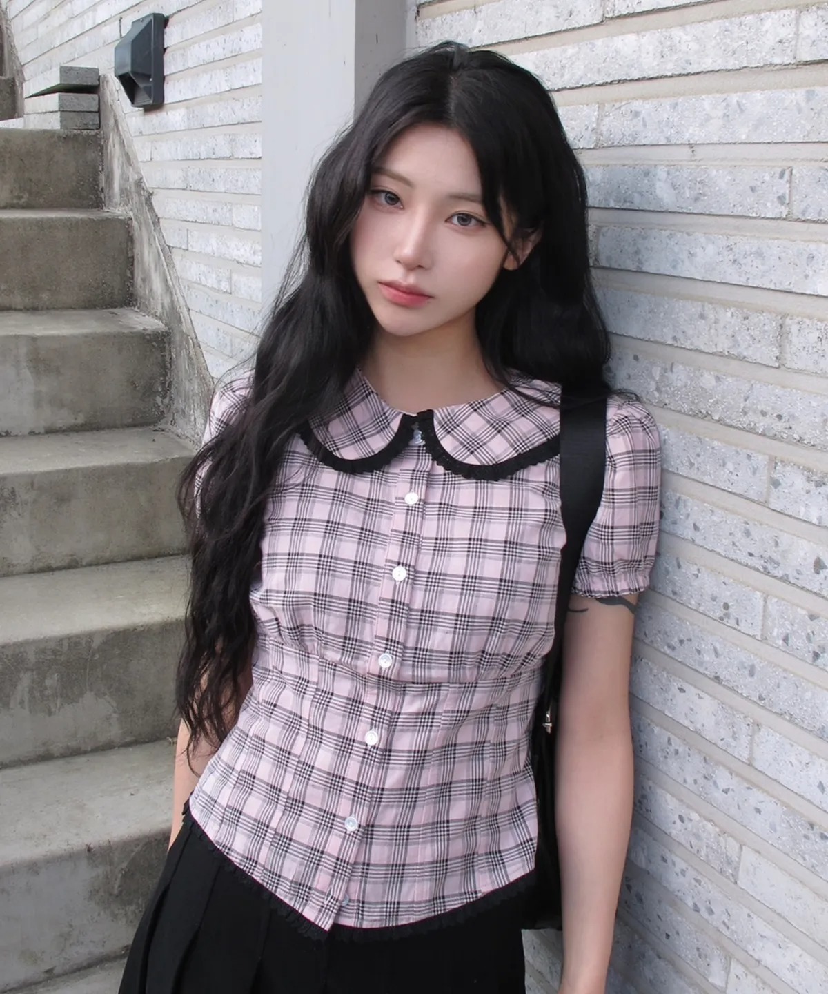 LARTIGENT L15 CHECK PUFF SHIRT