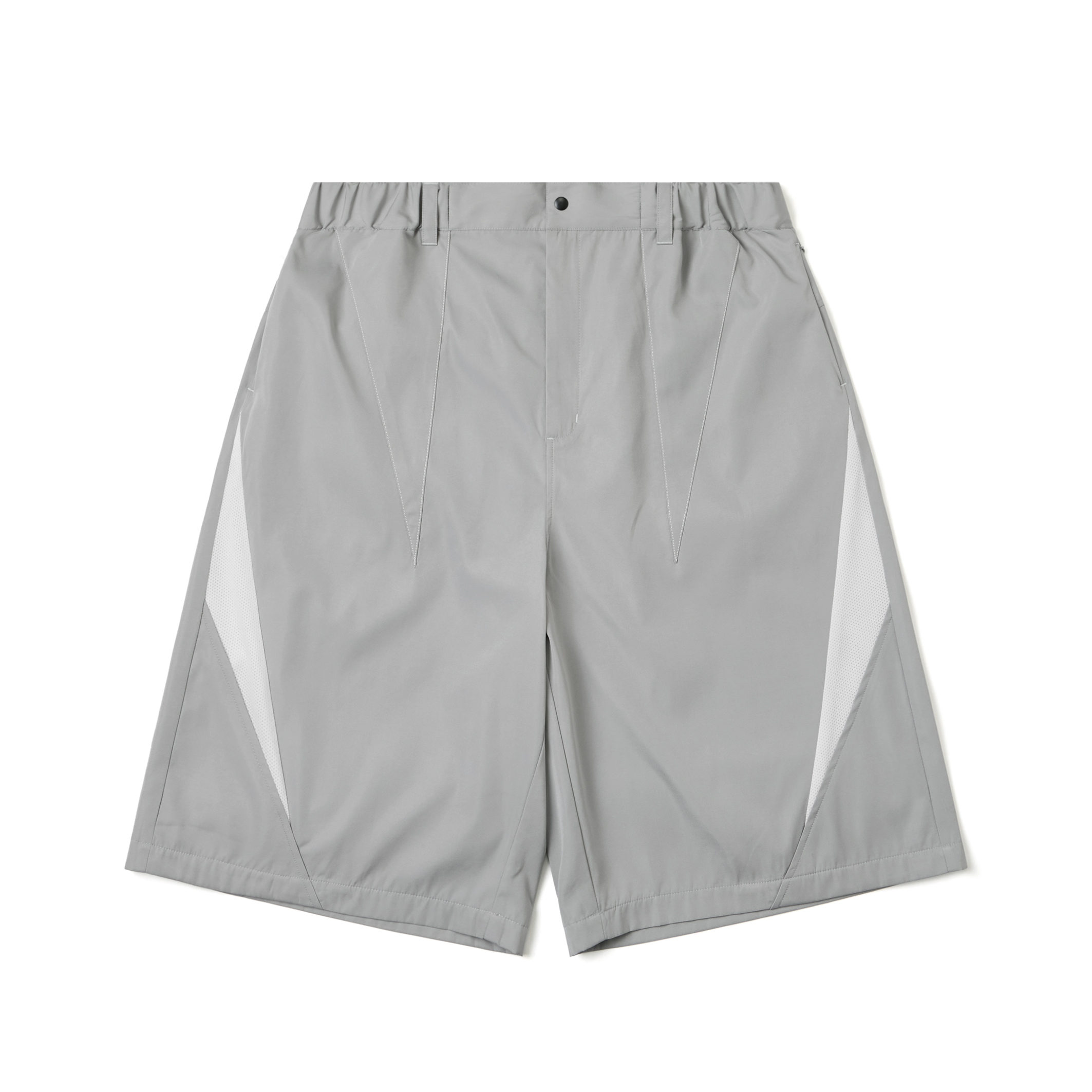 Wall of Sound - 3:20/“TEENAGER” Tooth-Splicing Baggy Shorts - L.Gray