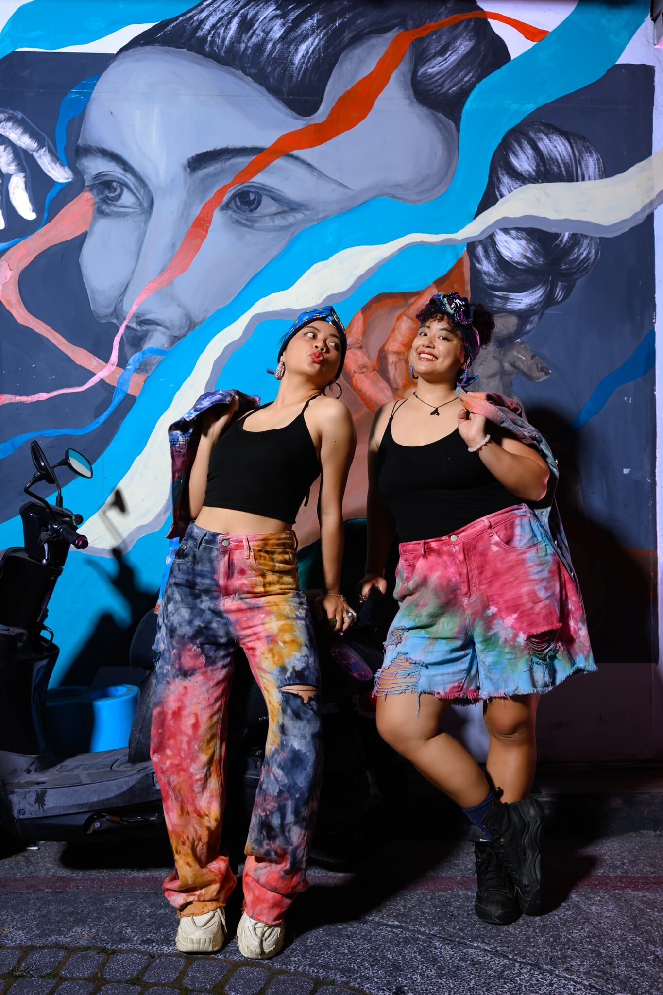 慕慕卡樂 / ice dyed jeans 手染牛仔褲（尺寸 M）