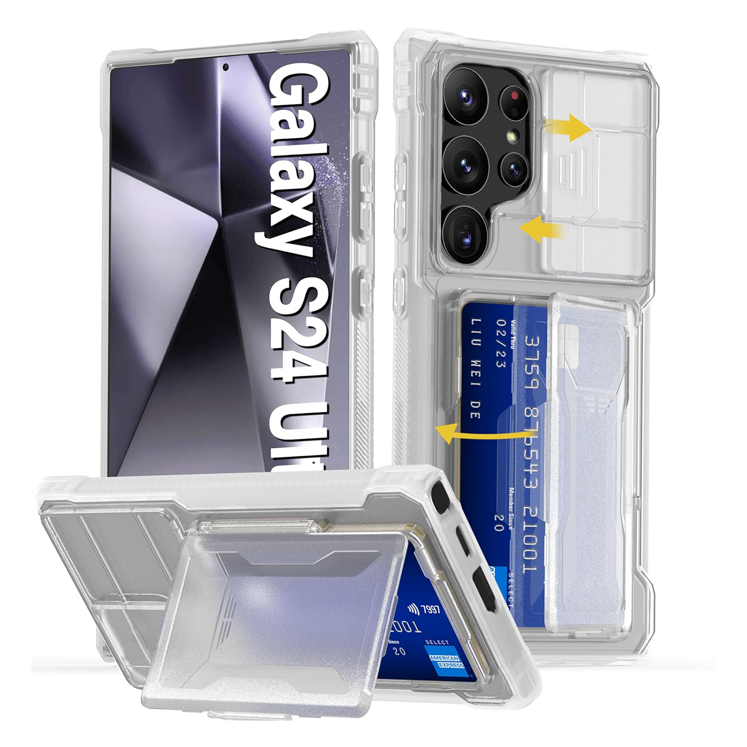 XPRO - Card Glide Shield - Samsung S24 Ultra Case 高度防撞插卡支架手機保護殼