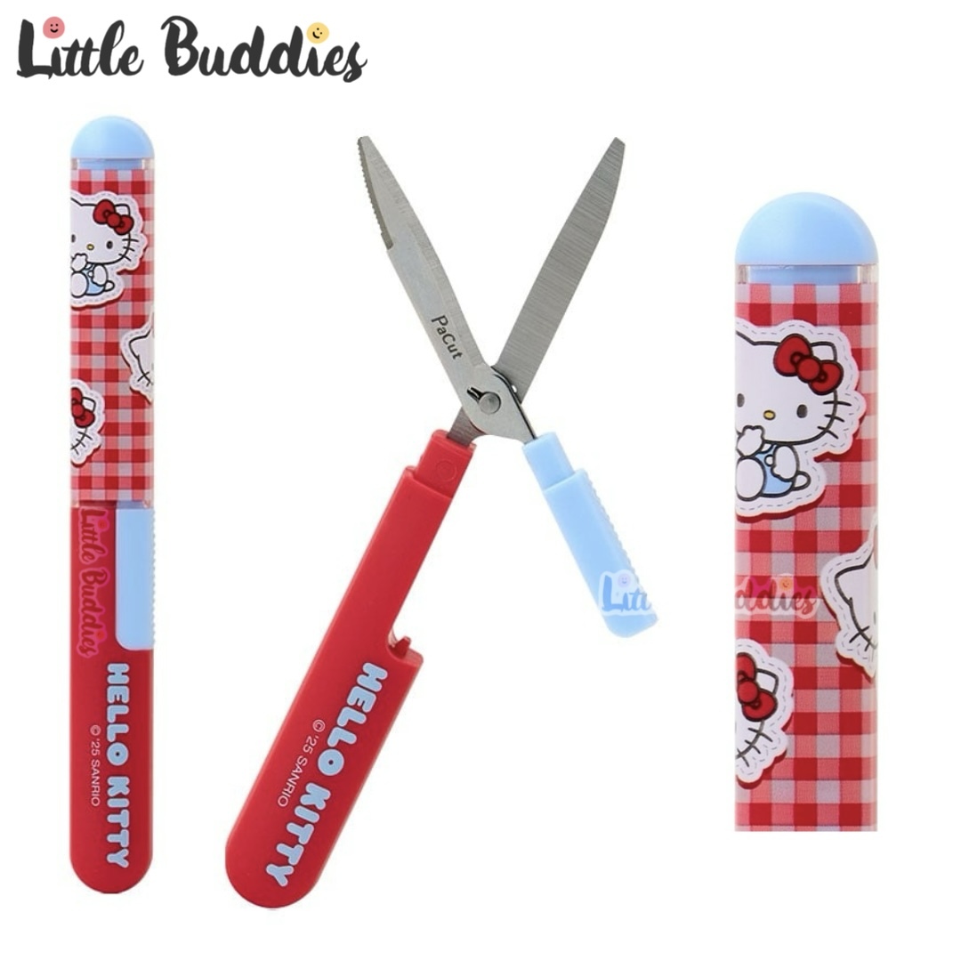日本 Sanrio 格仔設計文具系列 - 便攜式剪刀