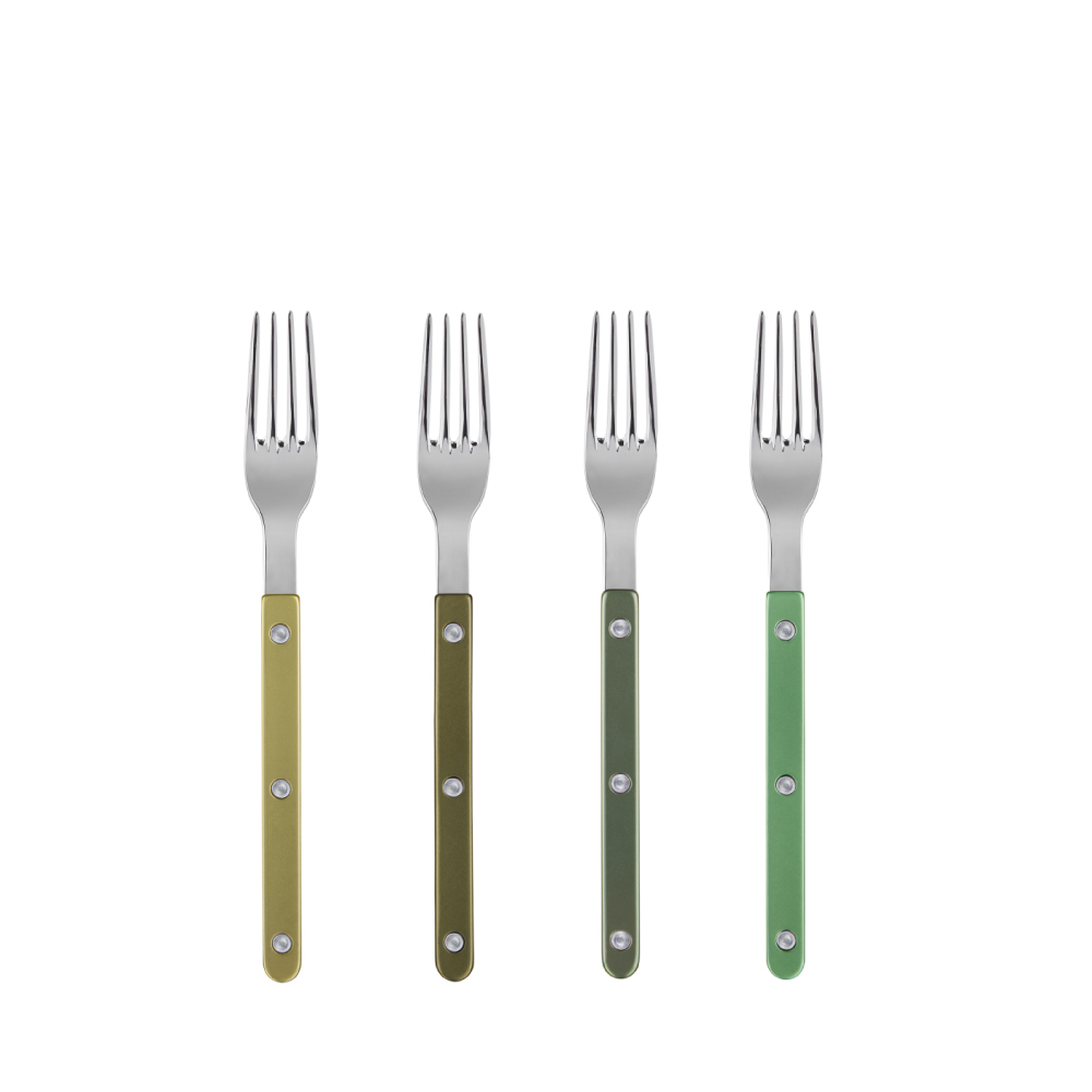 SABRE | Bistrot 復古珠光水晶鈕扣系列 | 點心/蛋糕叉 | 亮面 | 多色選擇