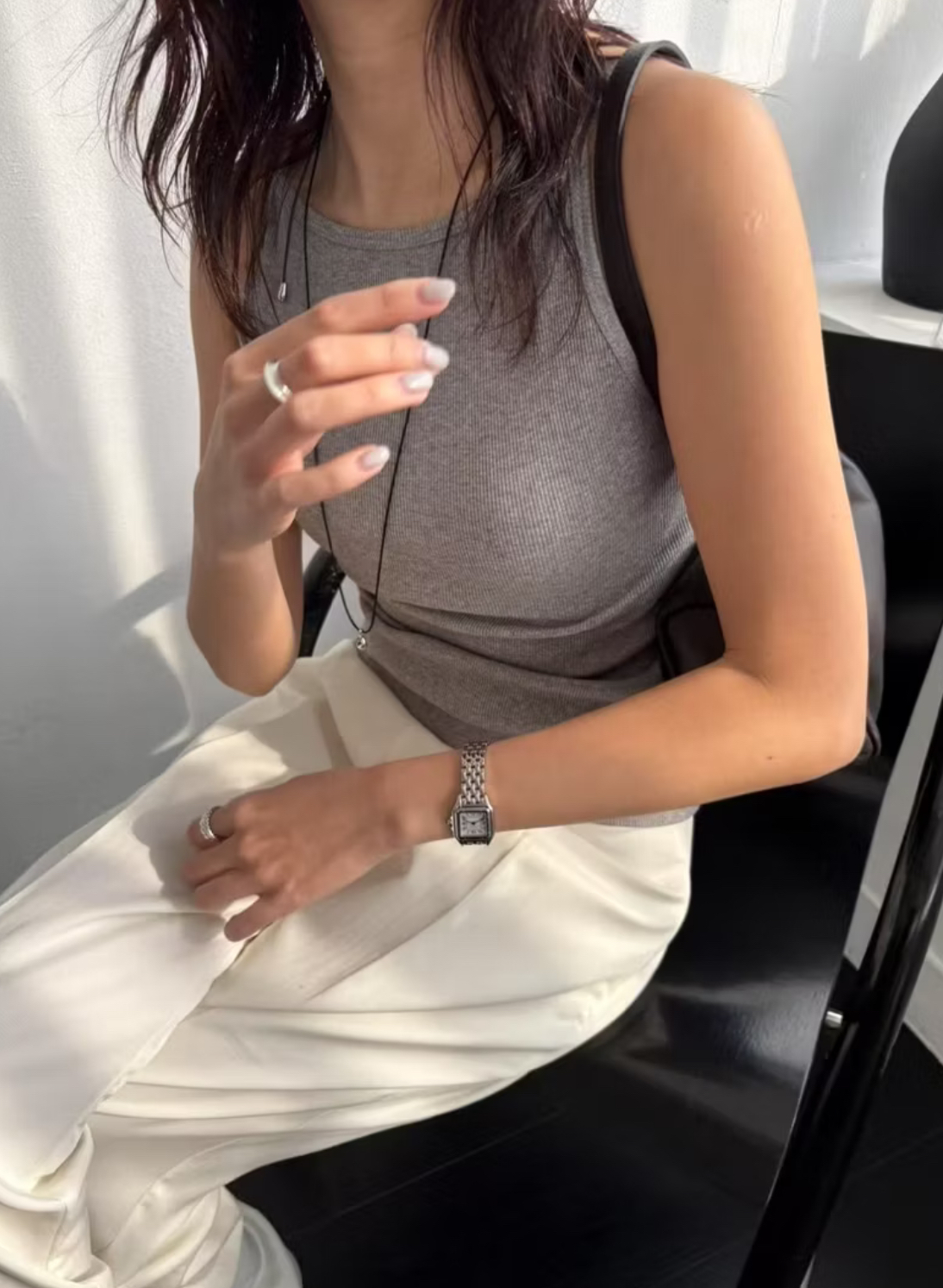 [現貨] Riva Ribbed Tank Top [ 3 colors / Free ]