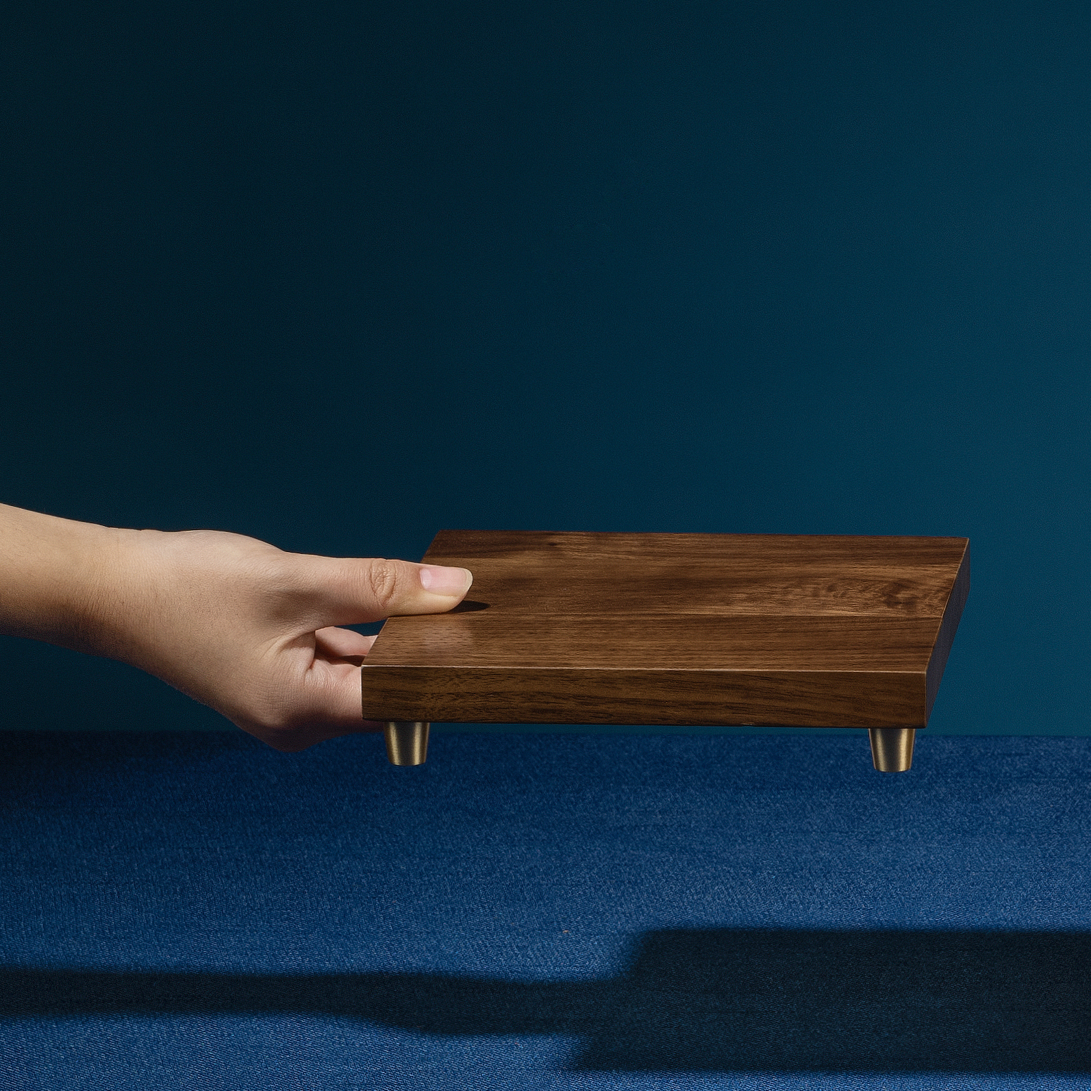 美國黑胡桃木原木底座(15*15)