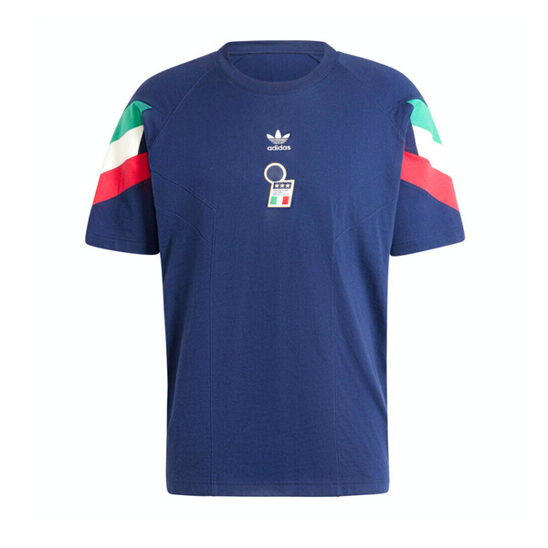 Adidas FIGC OG Tee IY4631 男 短袖 上衣 足球衣 義大利隊 刺繡 運動 休閒 藍