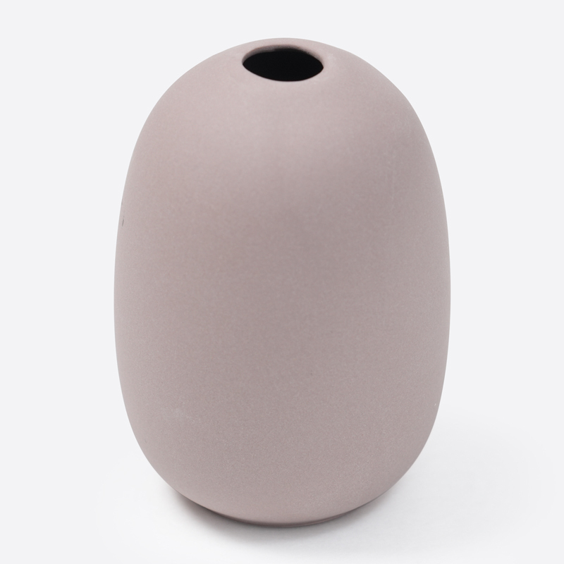 SP 迷你長圓形花瓶/棕