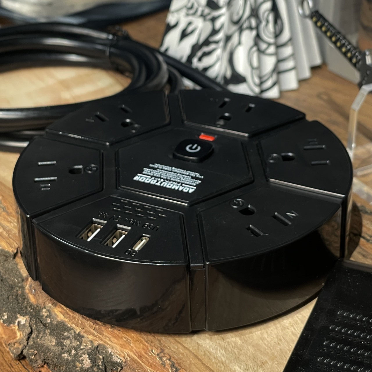 ADAM - 5座USB/PD延長線 1.8M