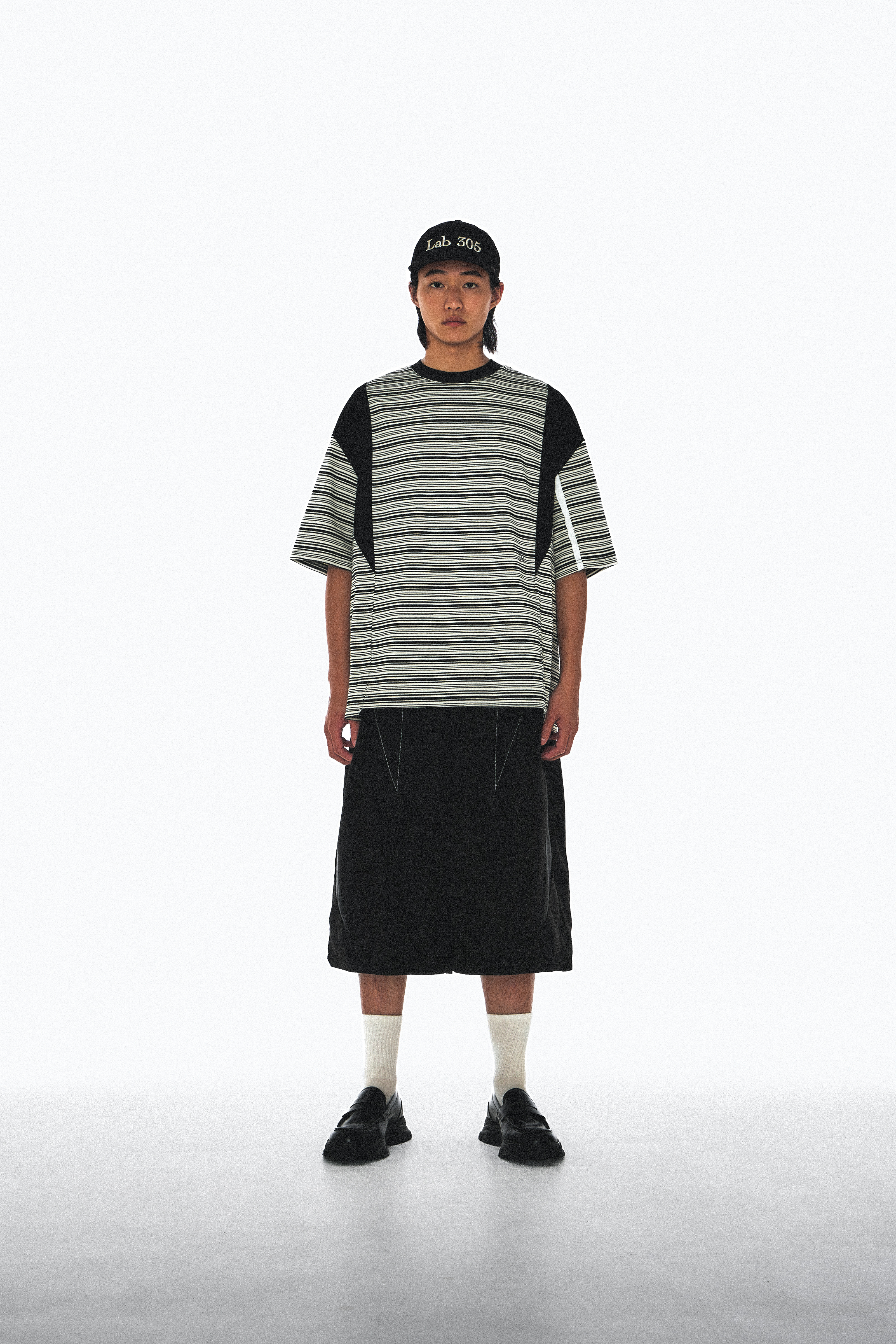Wall of Sound - 6:33/“MALACHITE” Split Stripe Tee - C.Stripe