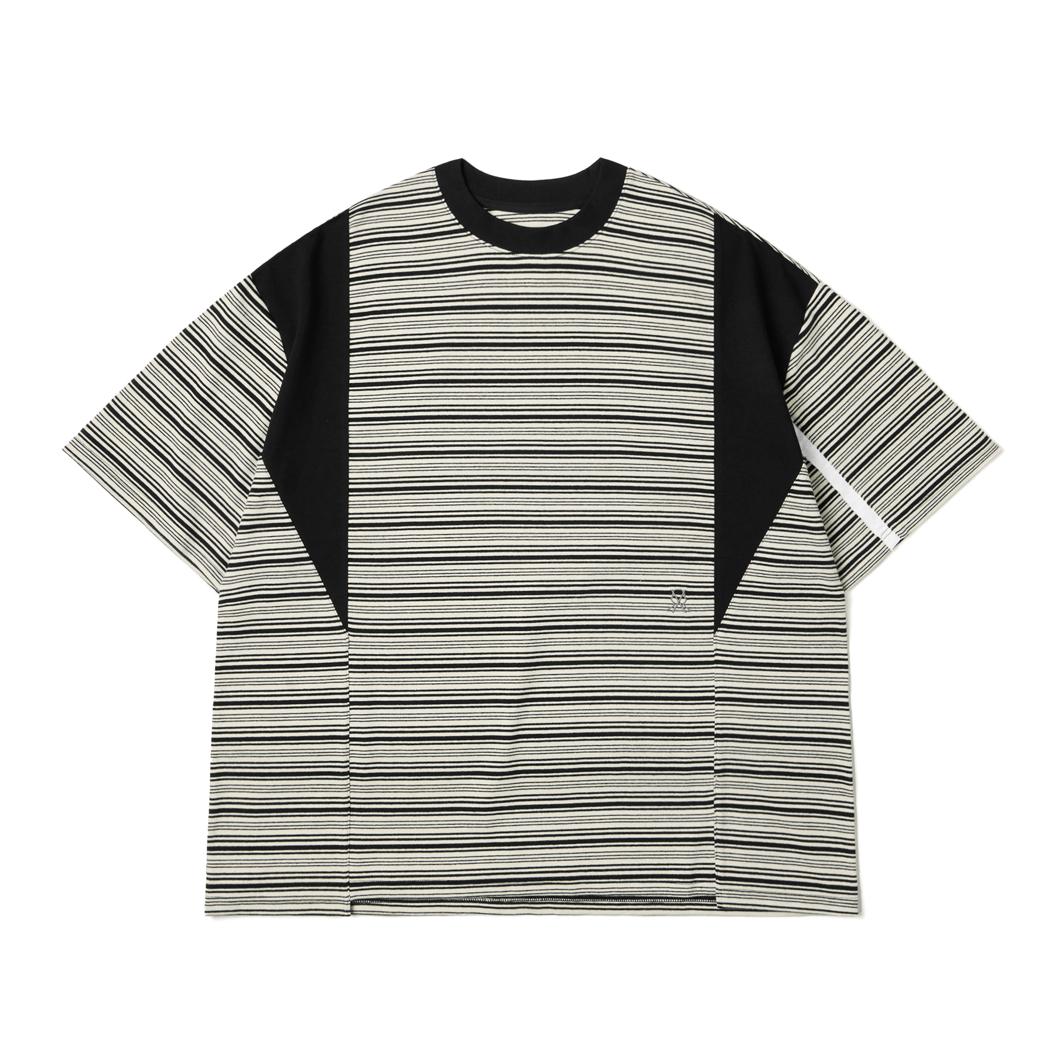 Wall of Sound - 6:33/“MALACHITE” Split Stripe Tee - C.Stripe