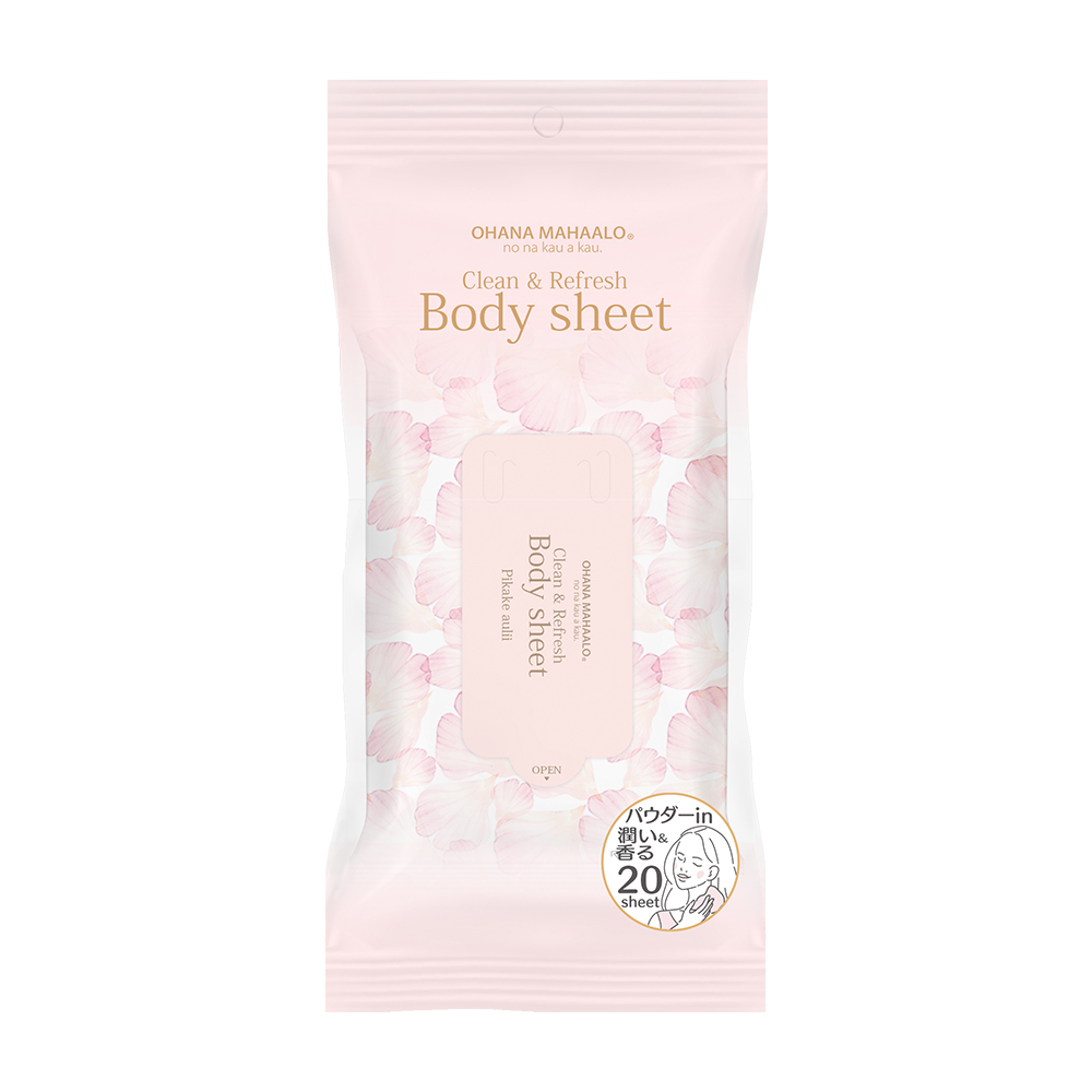 OHANA MAHAALO 愛戀茉莉 香冰爽膚濕巾(20入)