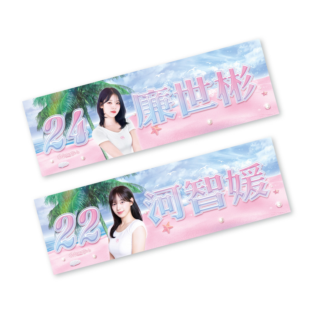 24-25 一日慕獅女孩應援巾｜河智媛  廉世彬