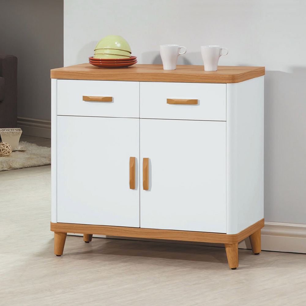 喬菲2.8尺收納餐櫃/碗盤置物櫃/置物矮櫃/玄關櫃(下座)