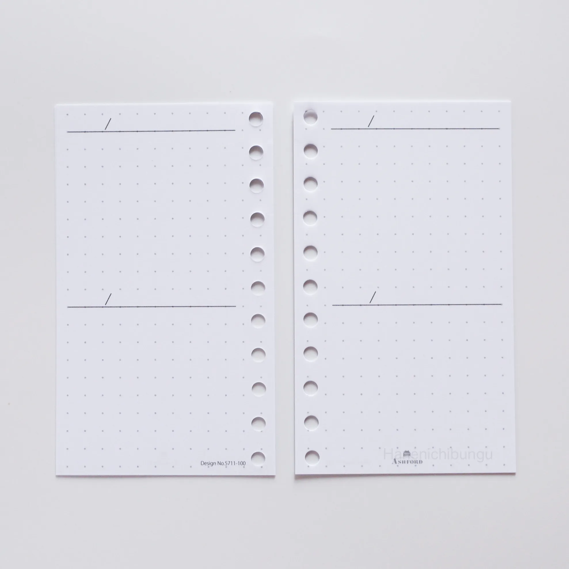 MICRO5 M5 26孔活頁手帳通用內頁 自言自語日記（30張入）｜ASHFORD 日本