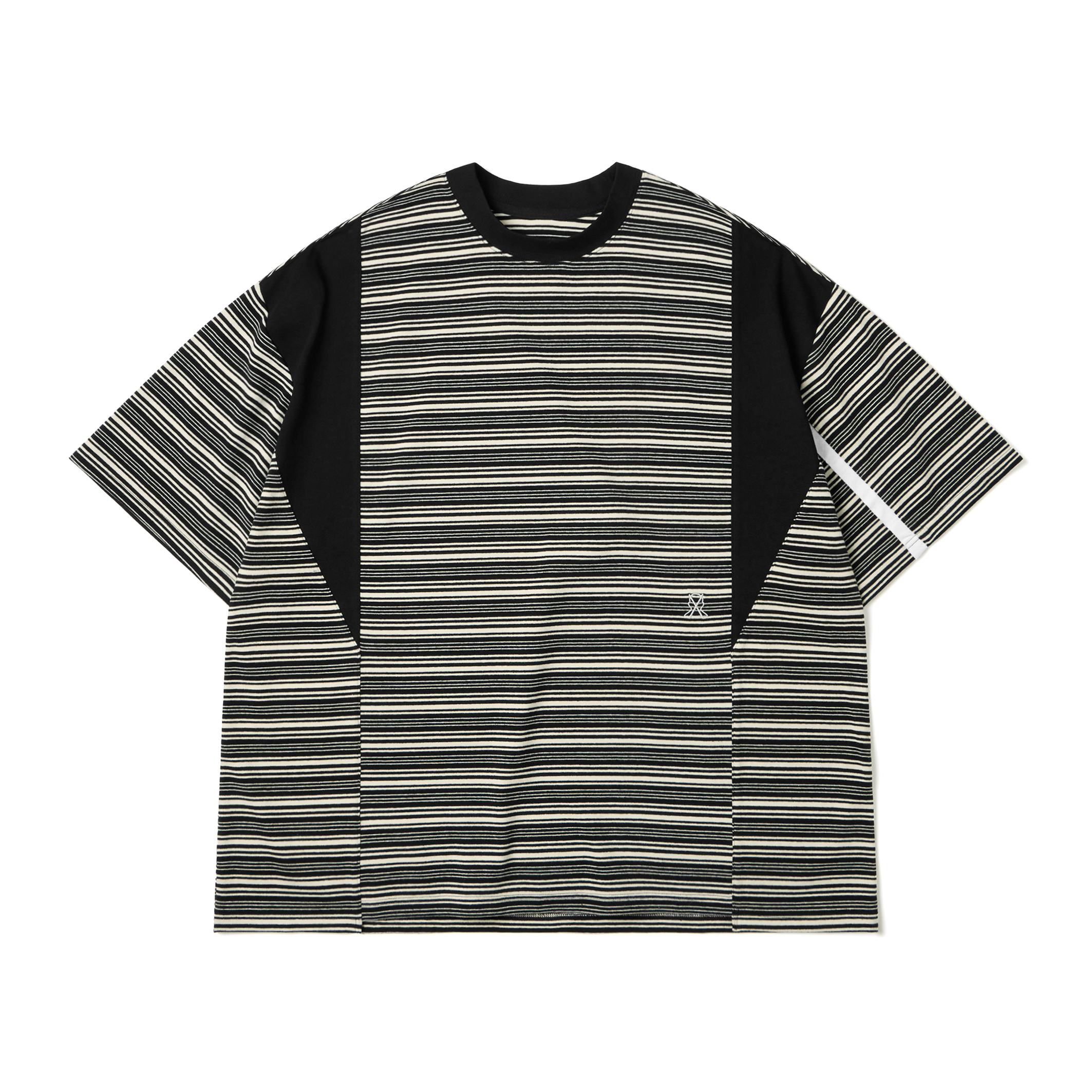 Wall of Sound - 6:33/“MALACHITE” Split Stripe Tee - B.Stripe