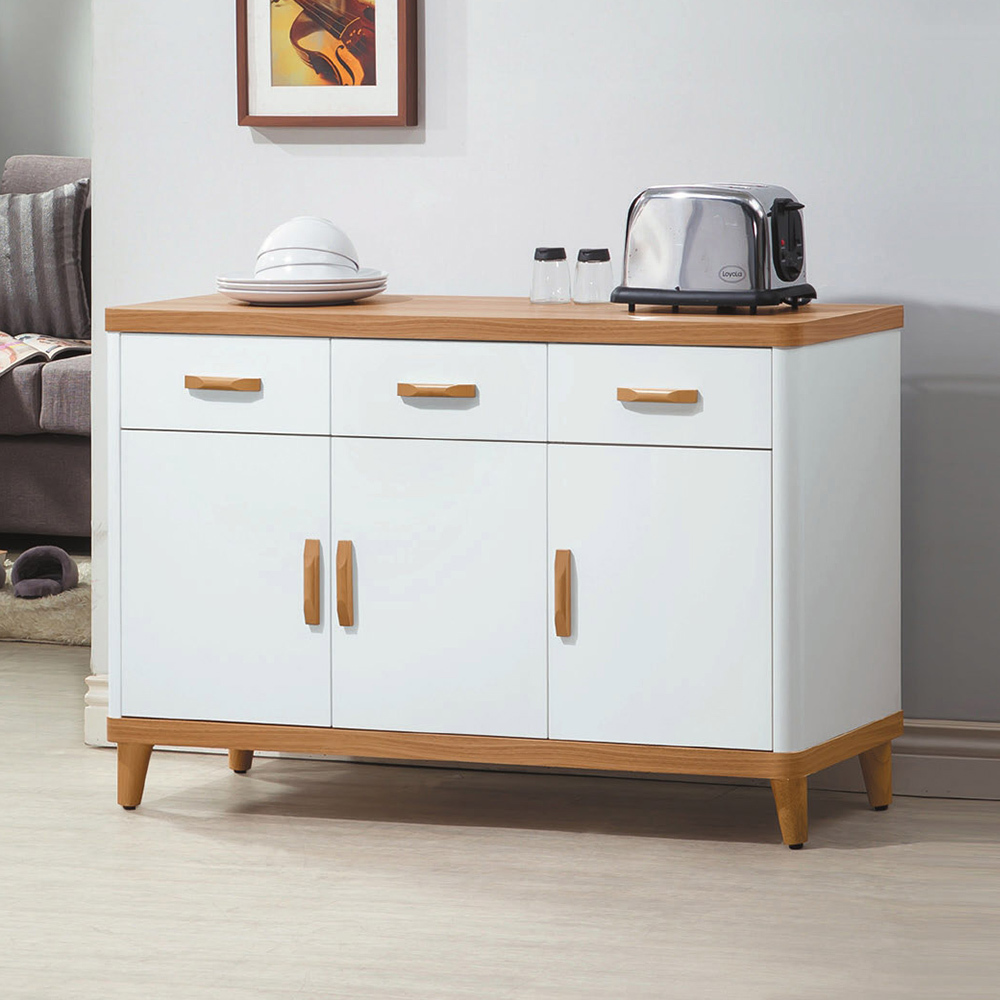 喬菲4尺收納餐櫃/碗盤置物櫃/置物矮櫃/玄關櫃(下座)