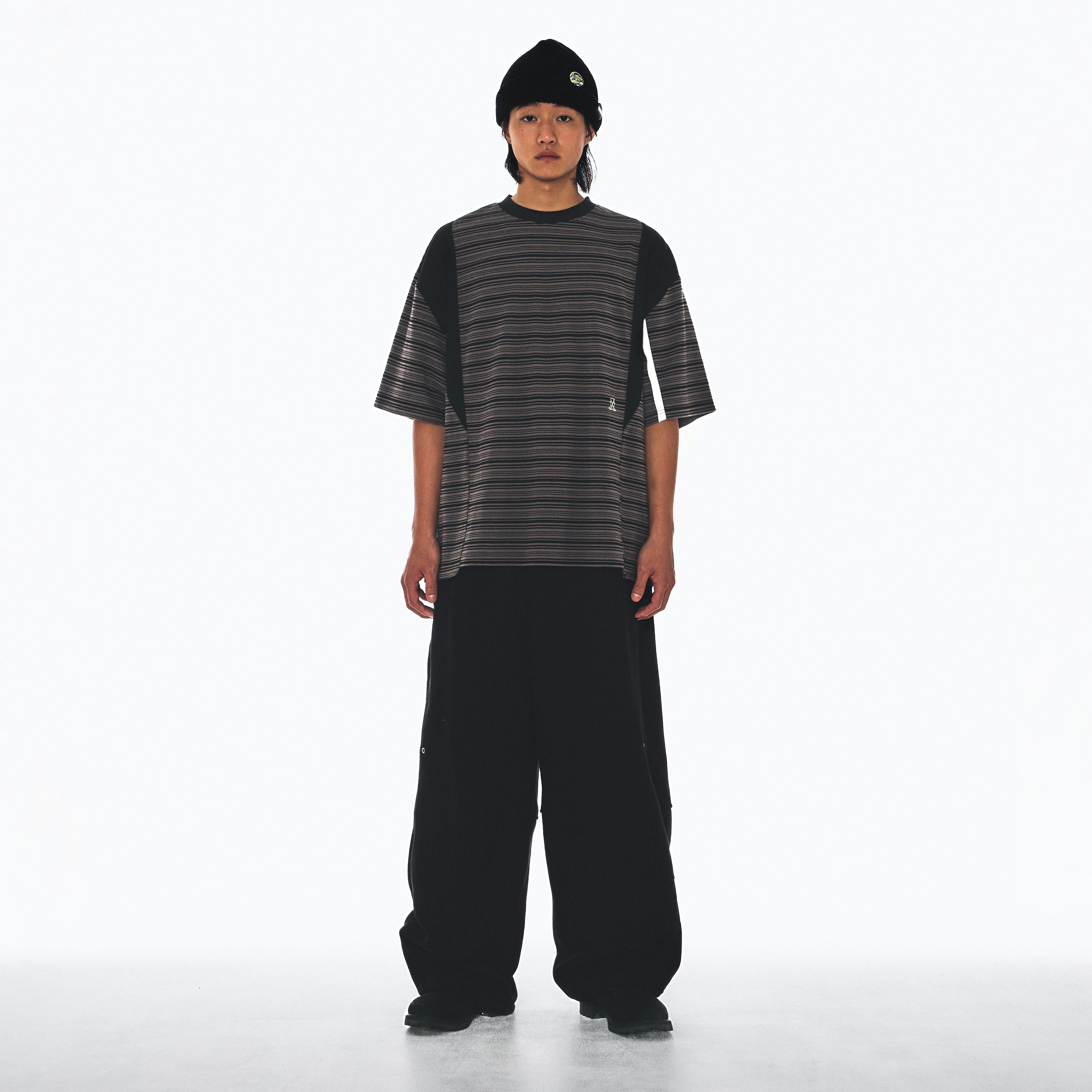 Wall of Sound - 6:33/“MALACHITE” Split Stripe Tee - D.Stripe