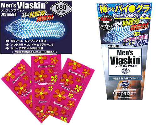 日本中西 Men's Viaskin 究極凸點狼牙棒安全套（6片）