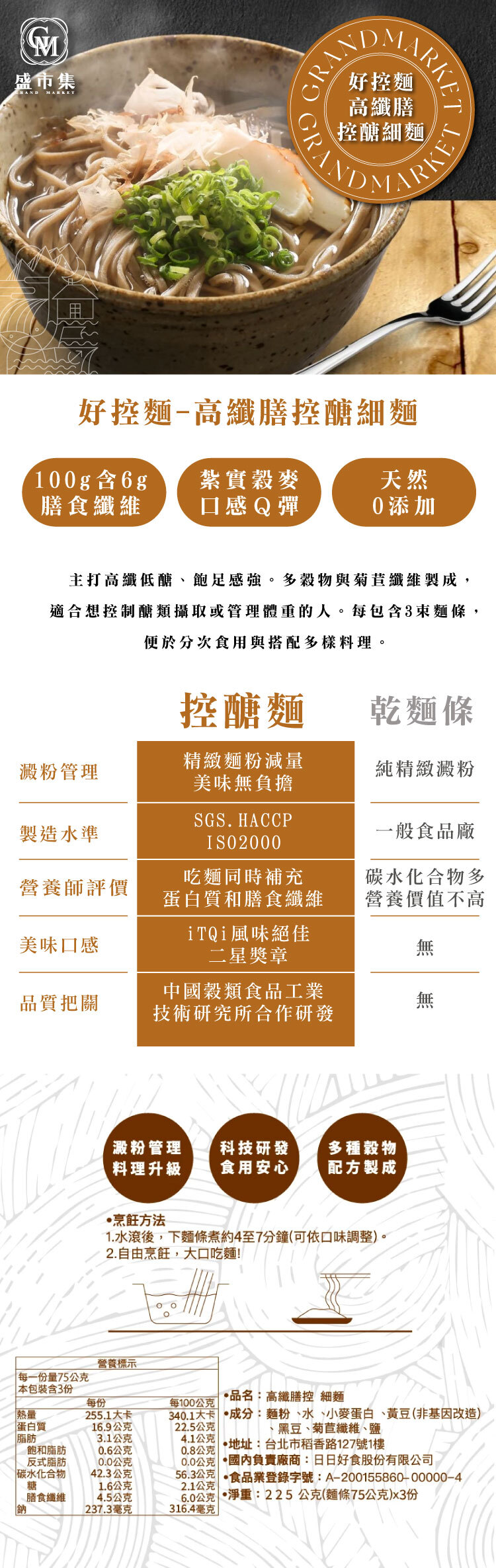 高纖膳控細麵