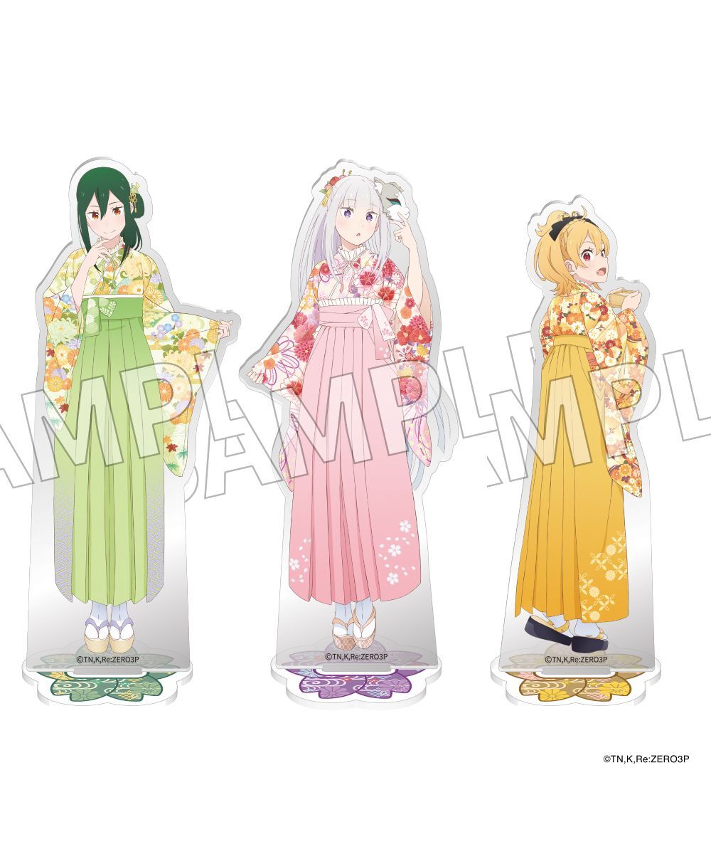 預購-「Re:從零開始的異世界生活」壓克力人形立牌 和服 ver. 系列 【日本進口精品】