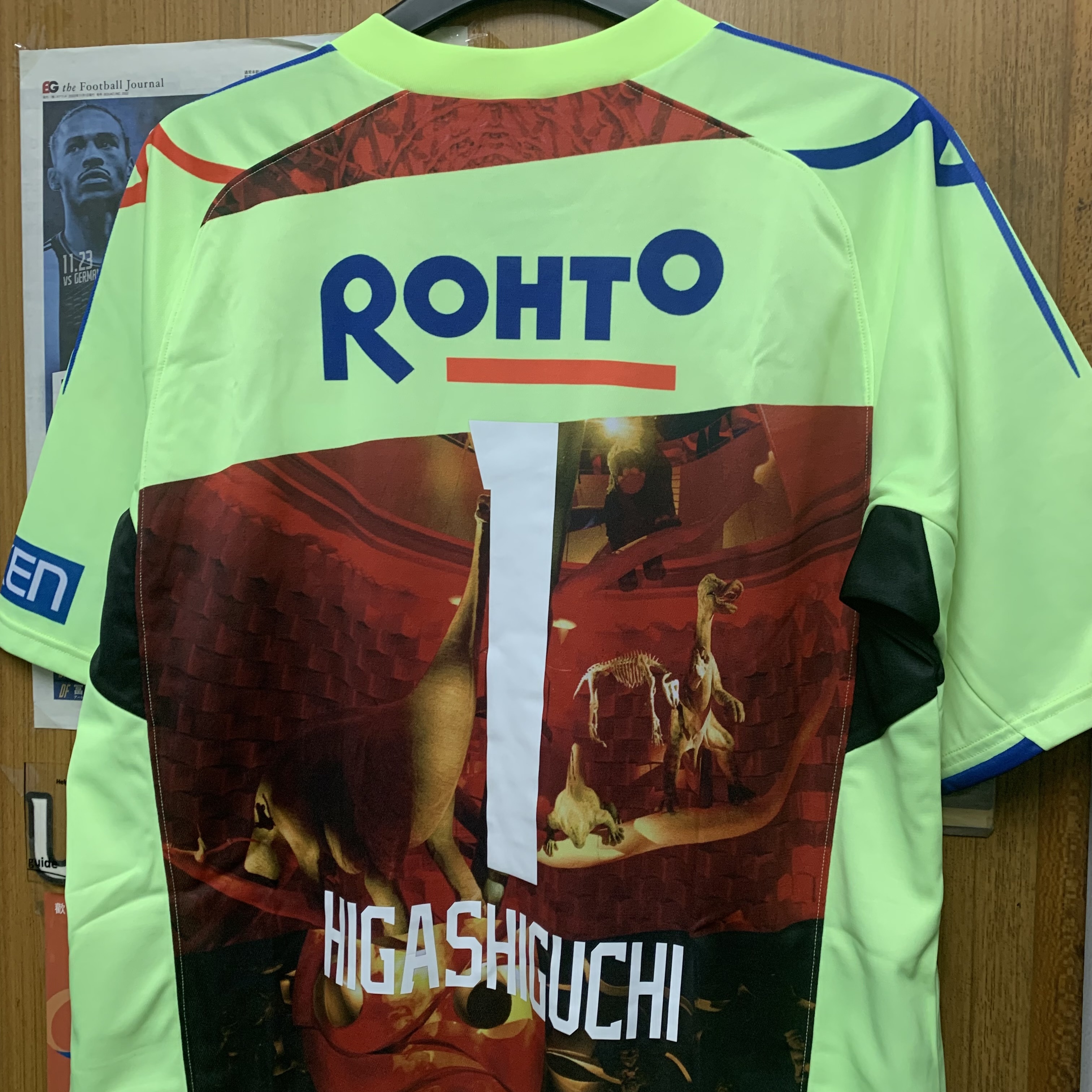 2018 Gamba Osaka Gamba Expo Special GK Shirt with #1 HIGASHIGUCHI [Used, XA-XB 90% New]