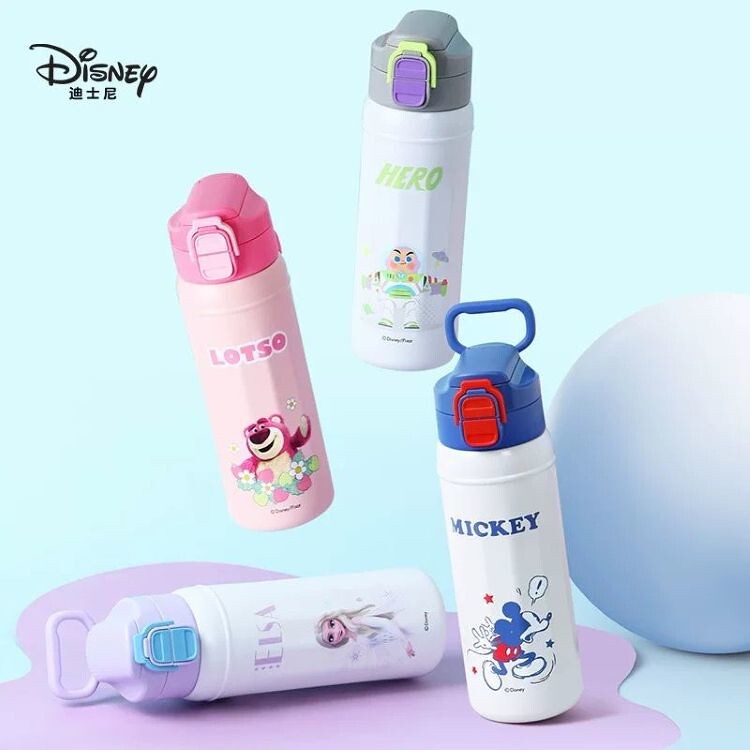 Disney 兒童316不銹鋼內膽保溫壺570ml (連肩袋)
