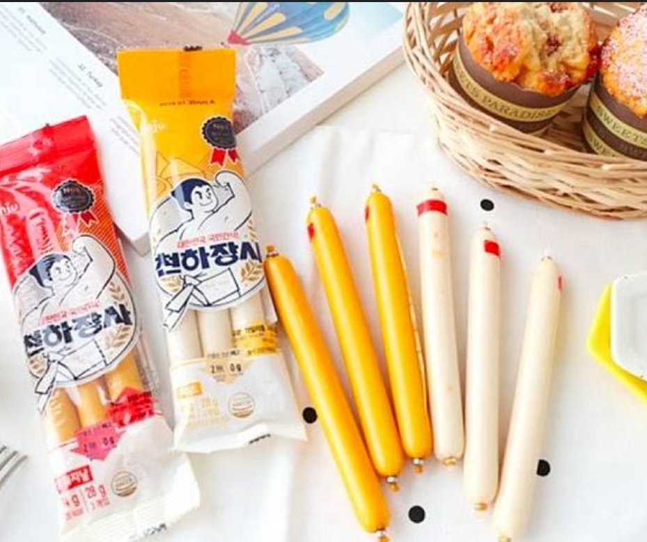 韓國 Jinju 大力士 夾心魚肉腸，1包3條（K6 P654）