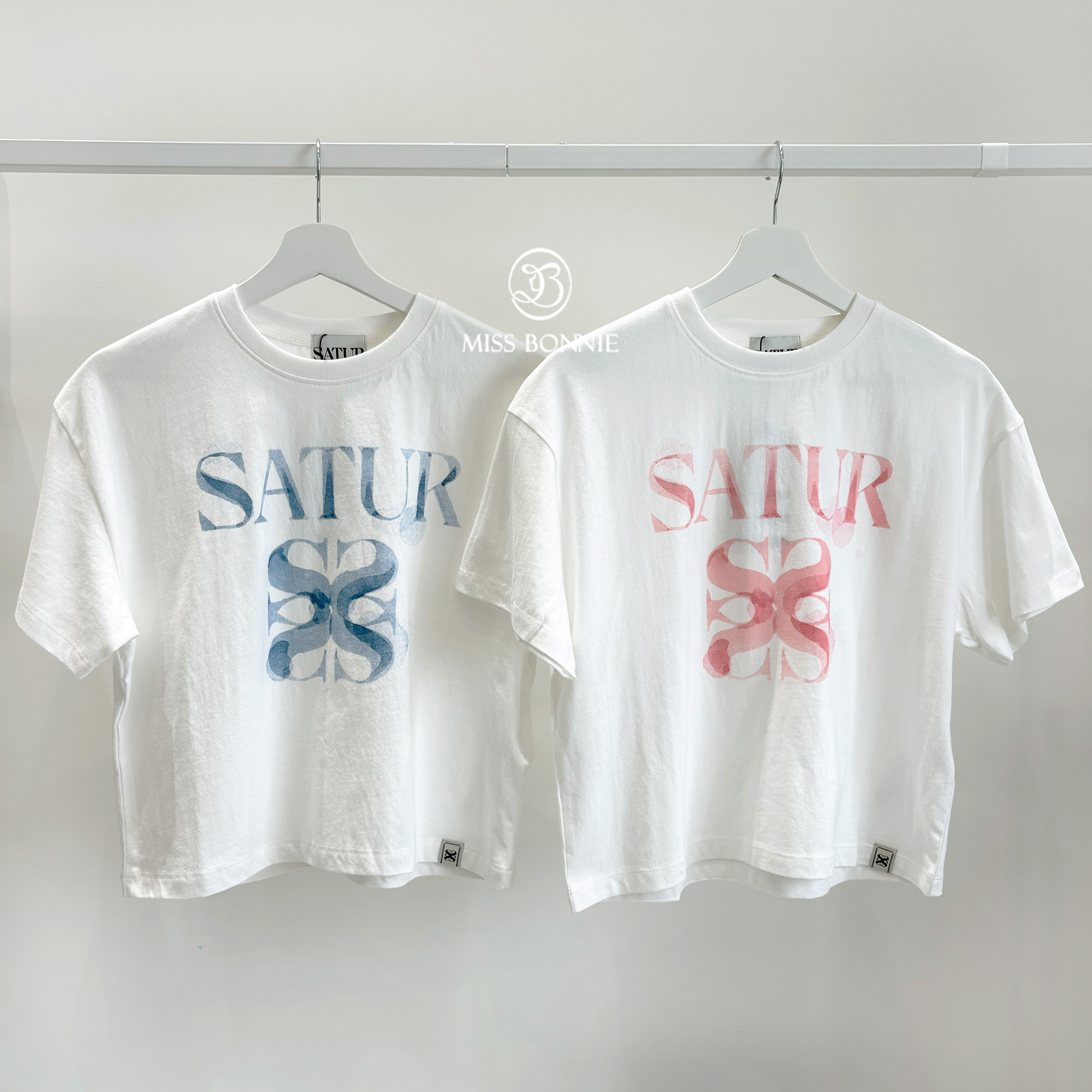 SATUR渲染Logo短版T