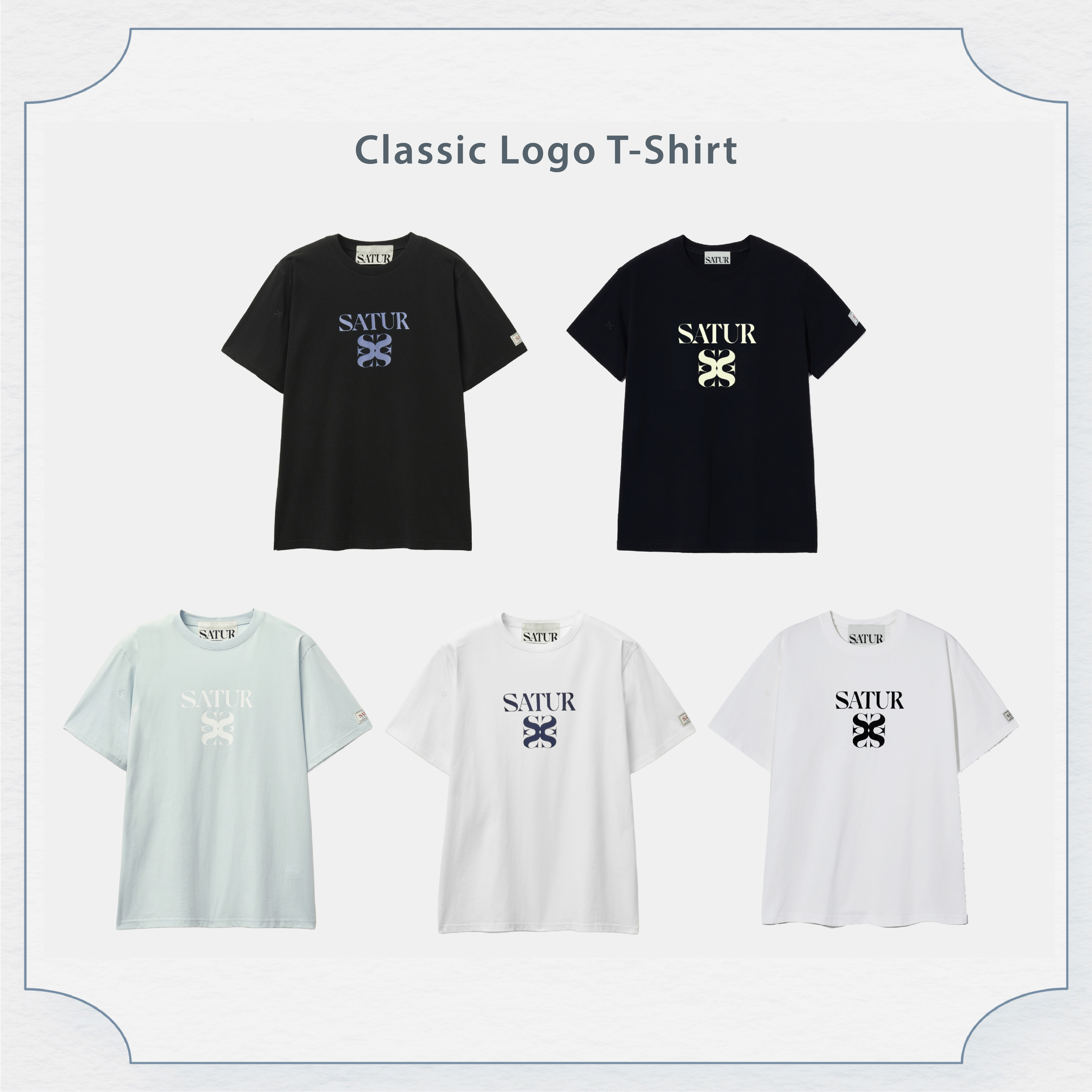 SATUR經典Logo短袖T(共5色)