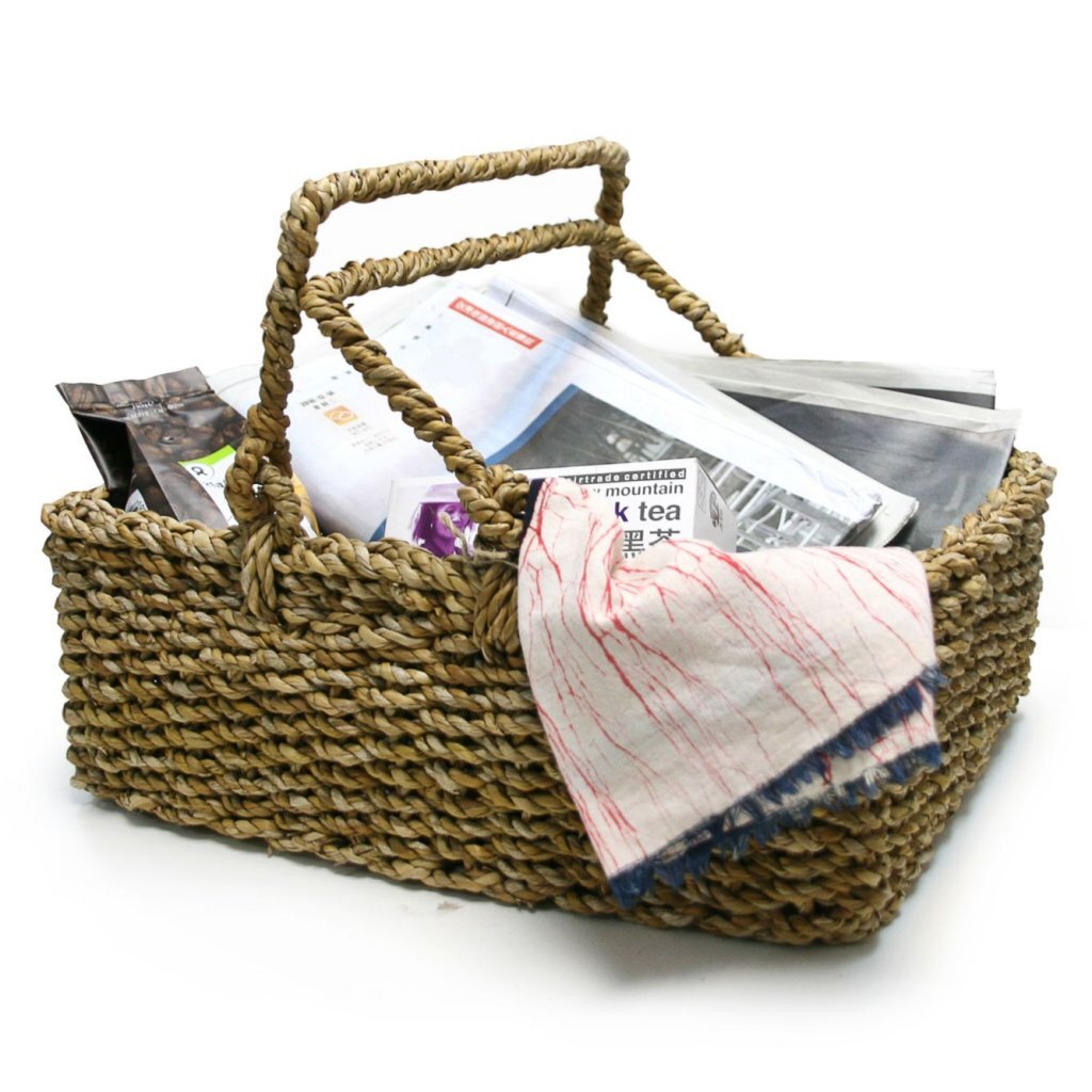 公平點｜孟加拉婦女手工水草籃（有手抽）