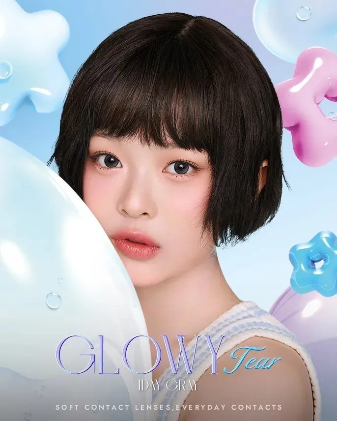 [日拋] OLENS Glowy Tear 1 Day Gray｜日拋彩妝隱形眼鏡｜每盒20片