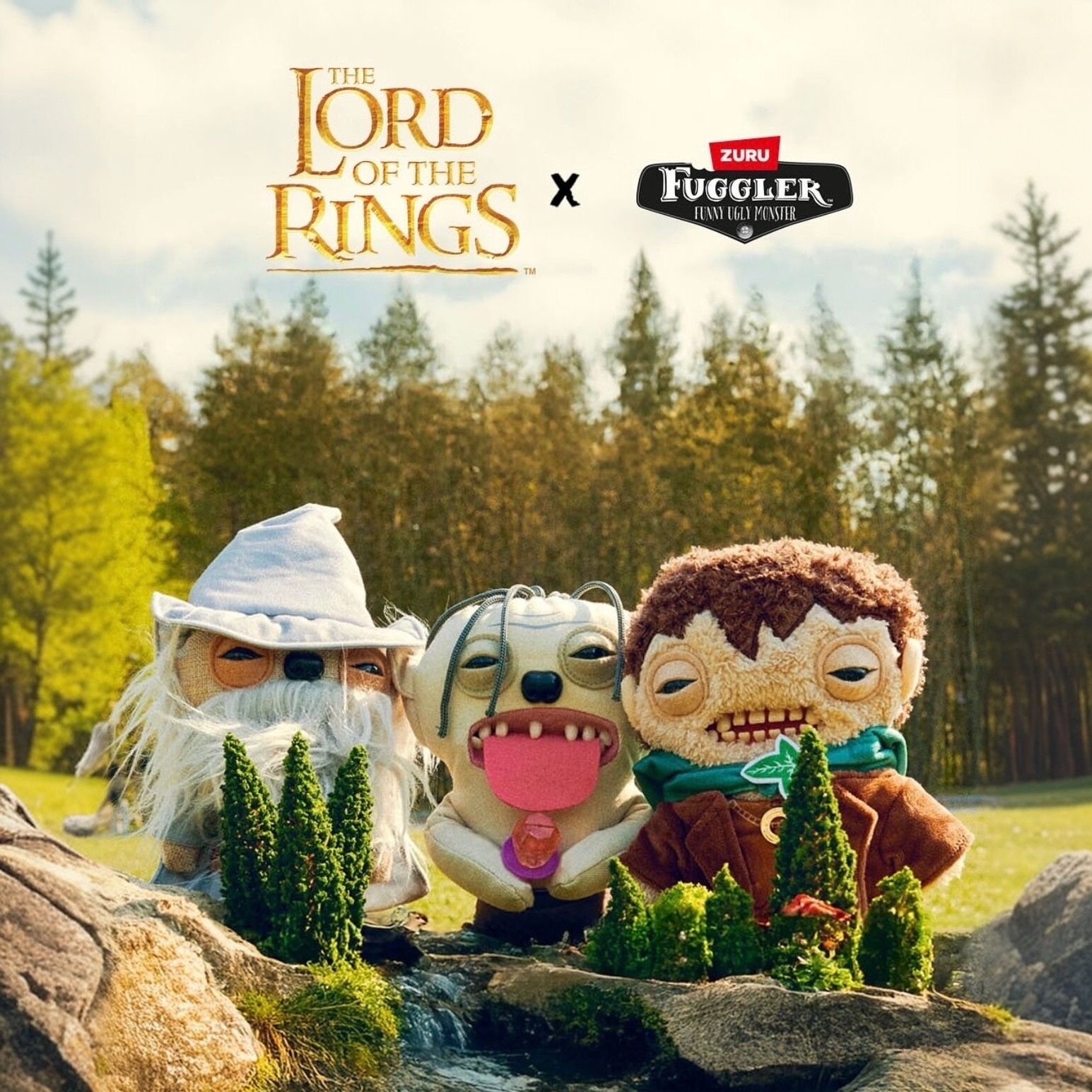 聯名 魔戒 X FUGGLER 牙齒怪 放克牙寶 惡搞 醜萌 咕嚕 佛羅多 甘道夫 公仔 玩偶 萌牙怪寶