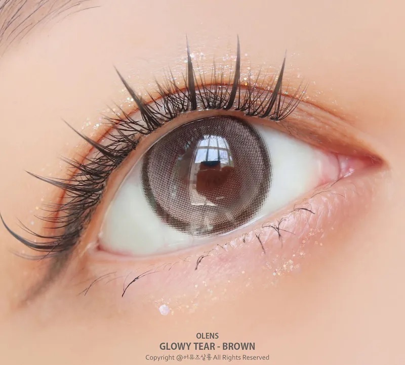 [日拋] OLENS Glowy Tear 1 Day Brown｜日拋彩妝隱形眼鏡｜每盒20片