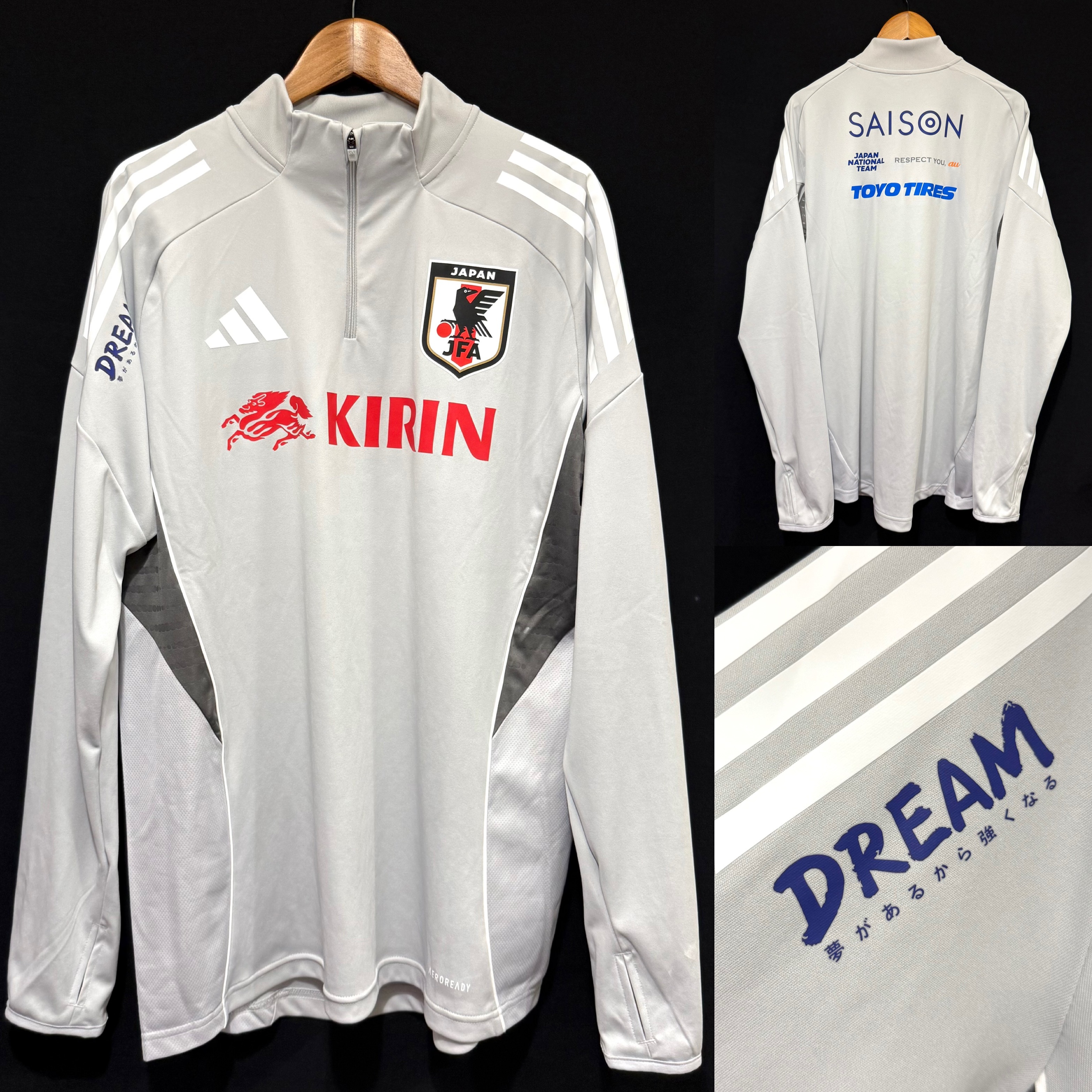 (全新有牌) 日本隊 2025 Adidas 長袖半拉鍊訓練球衣