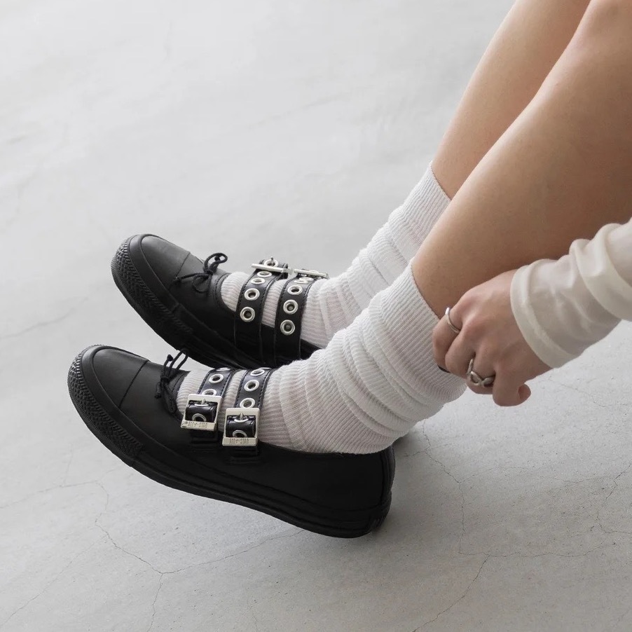 日本限定🇯🇵 CONVERSE ALL STAR BL MANYEYELETS OX 瑪麗珍 瑪莉珍 芭蕾風 金屬釦 黑色 女鞋 / 預購