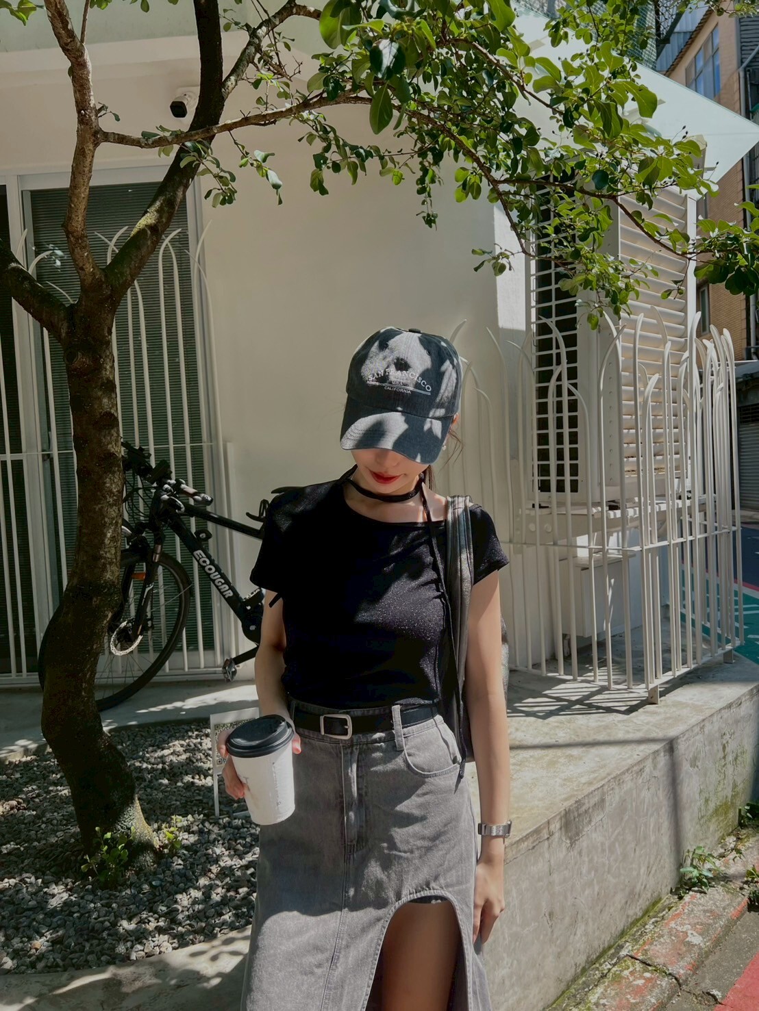 Bling細閃測抓皺上衣/二色