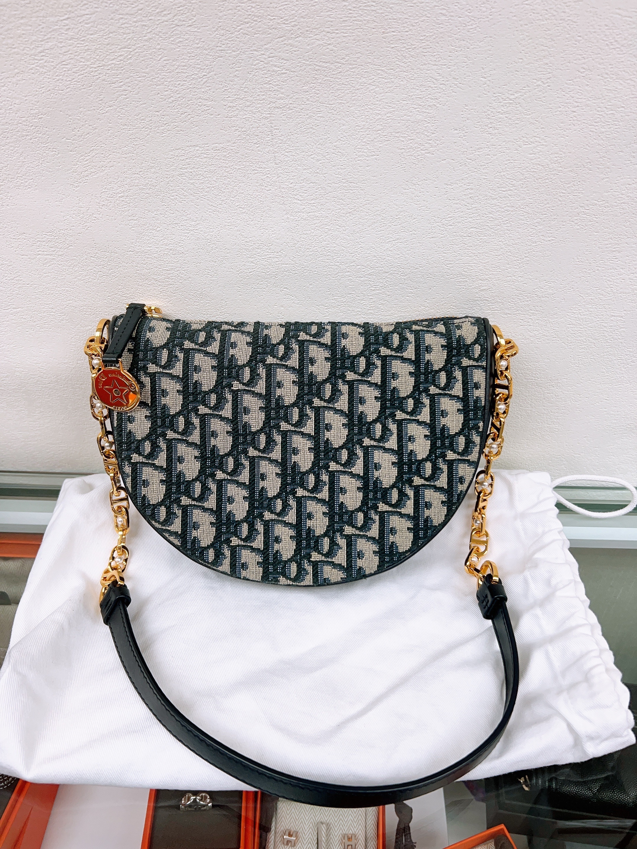 Dior diorstar callisto hobo (blue oblique)