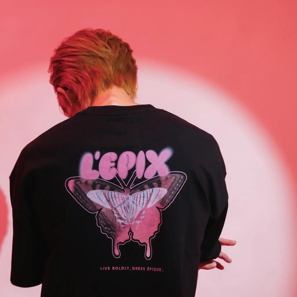 L'EPIX Colorfully Butterflies Tee 207 蝴蝶短袖