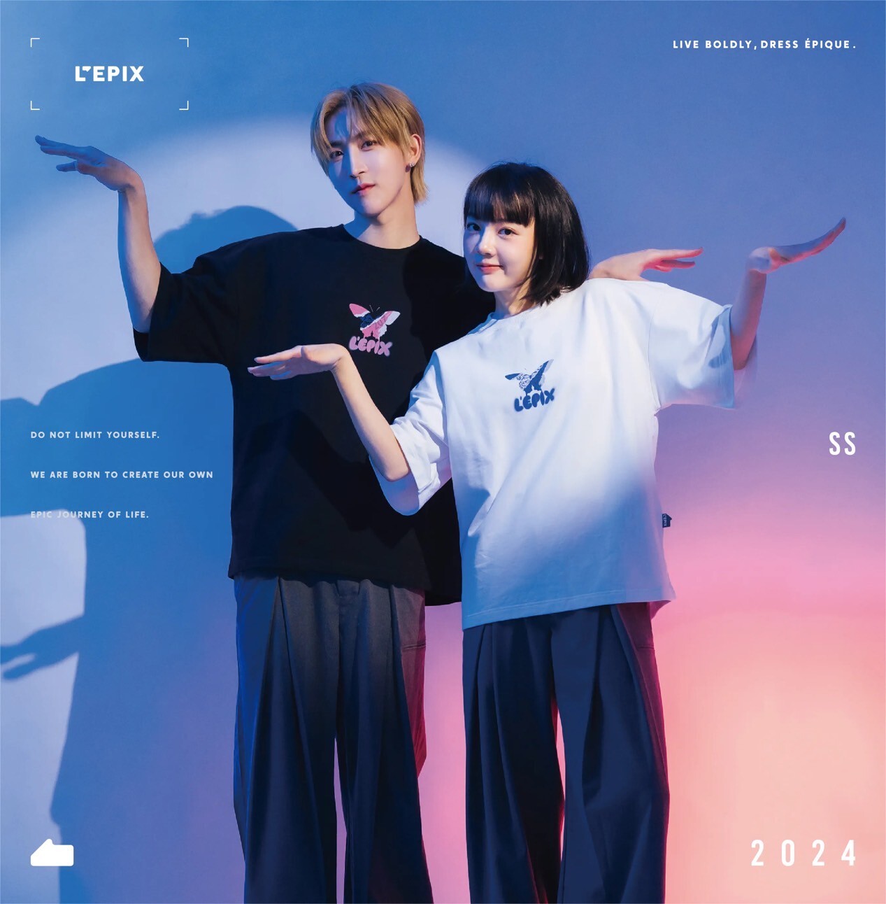 L'EPIX Colorfully Butterflies Tee 207 蝴蝶短袖