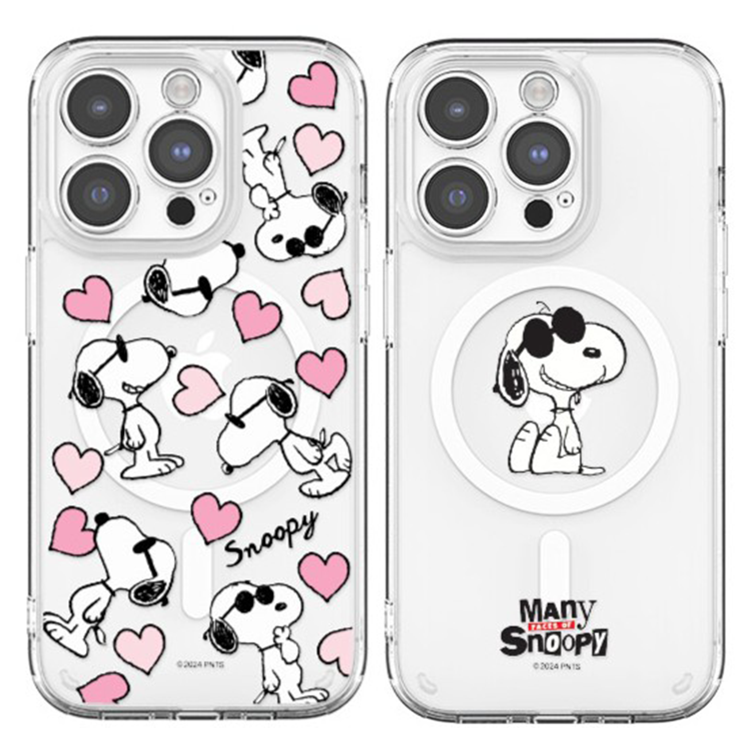 Snoopy - Magsafe Clear Hard Case - 氣墊防撞磁吸充電透明手機保護硬殼 TY