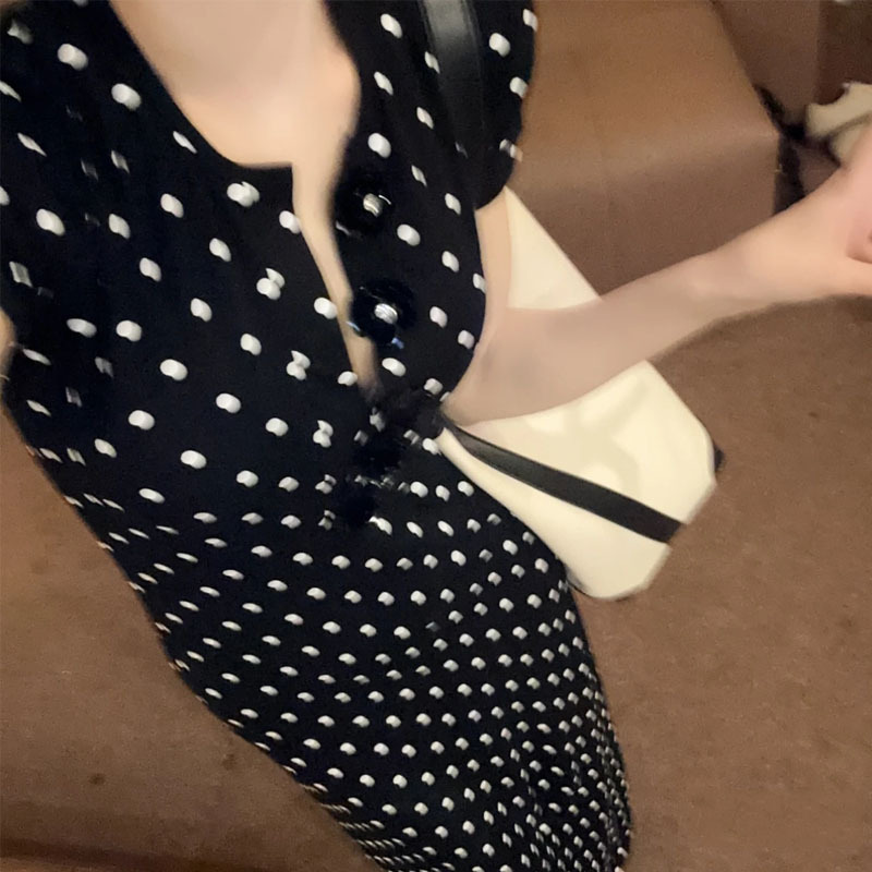 棉質點點 休閒洋裝