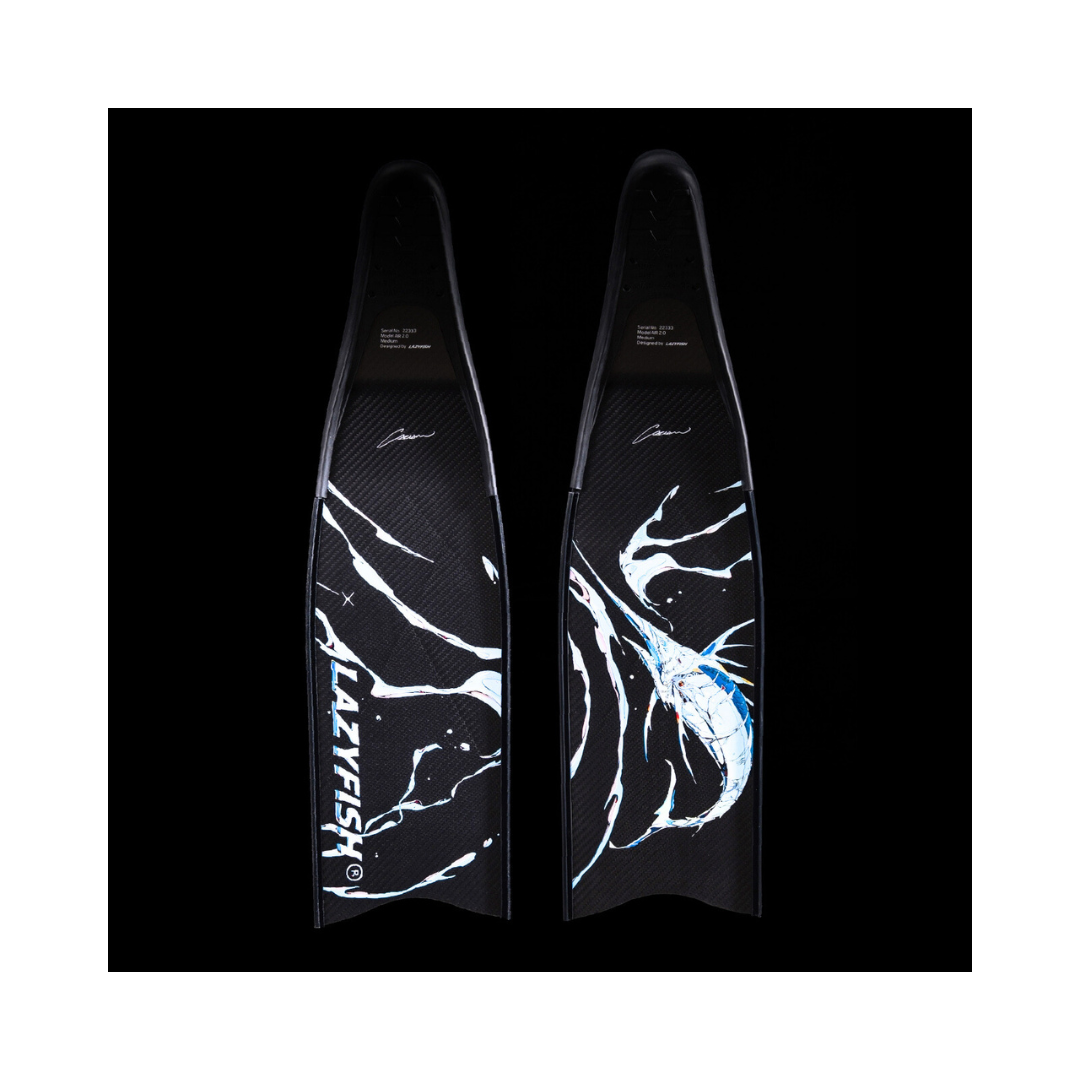 ▲LAZYFISH®xCA CHOU-2.0 AIR劍旗魚聯名 碳纖/短/蛙鞋