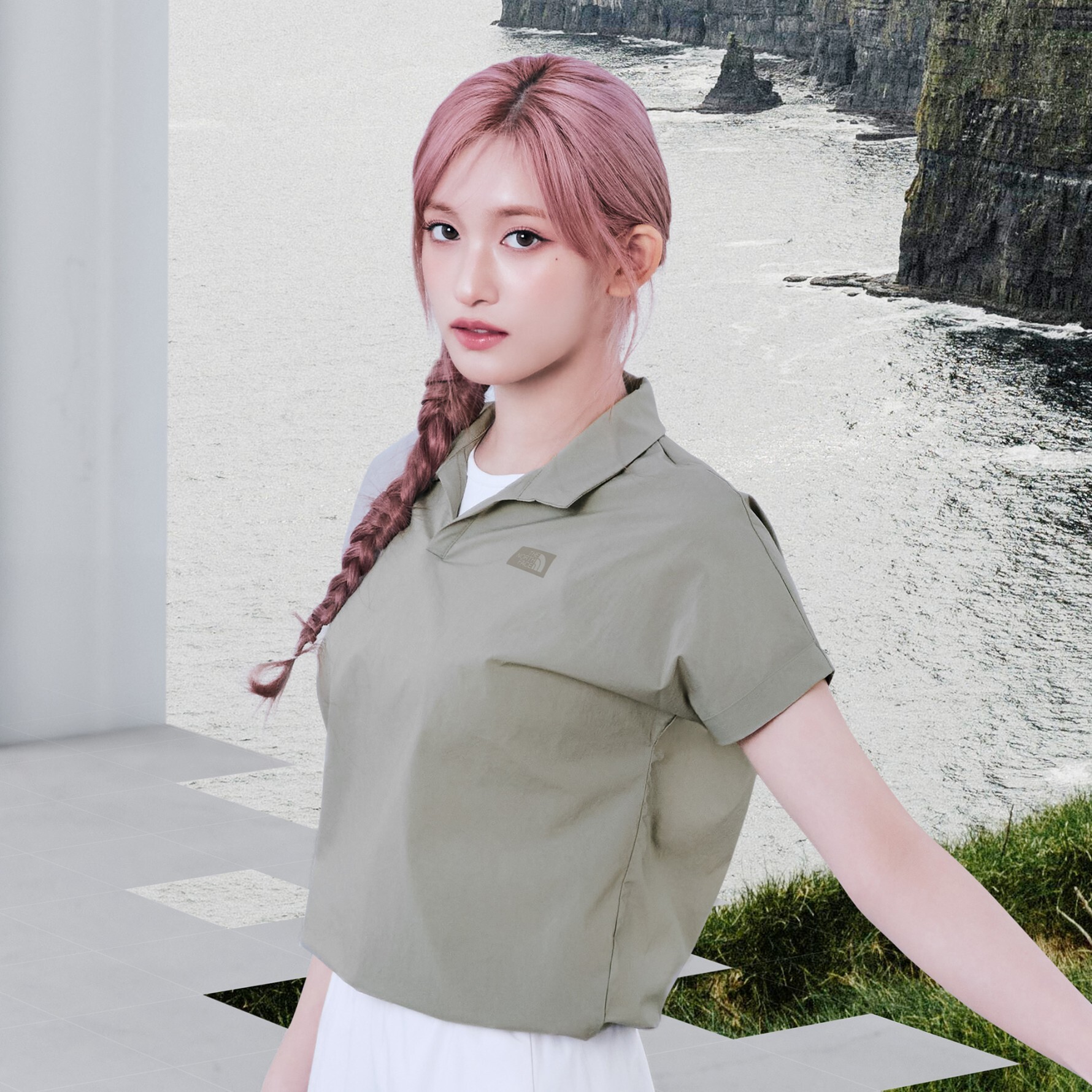 【代購】THE NORTH FACE 北臉 女 FROST S/S POLO衫 短袖 NT7PR42