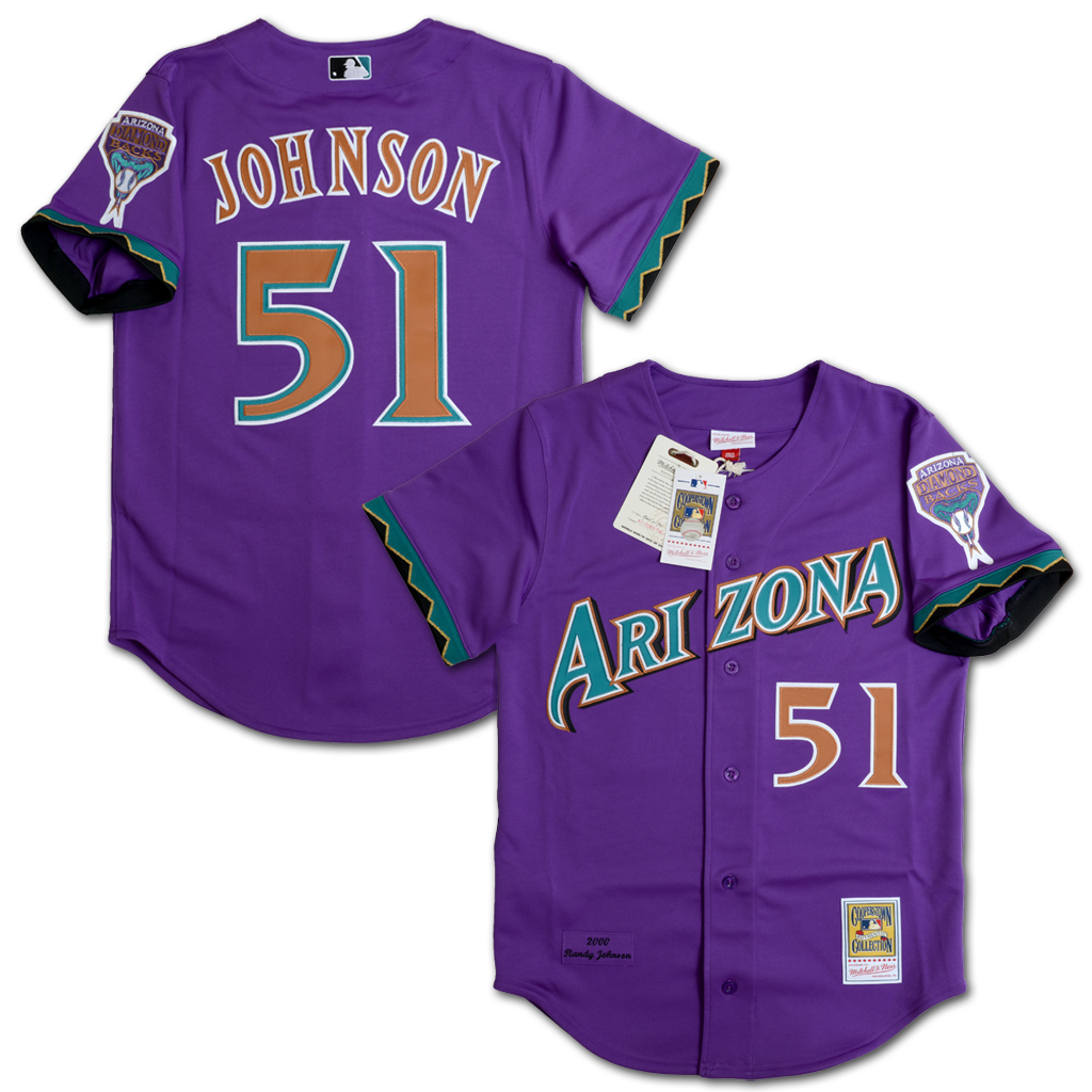 Mitchell & Ness 亞利桑那響尾蛇隊 Randy Johnson 2000 球員版 替代球衣