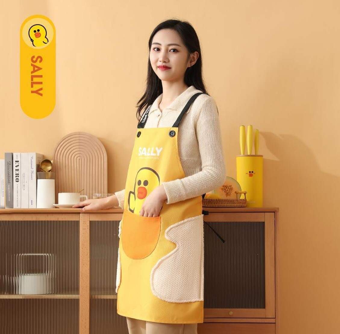 LINE FRIENDS| 成人圍裙-SALLY