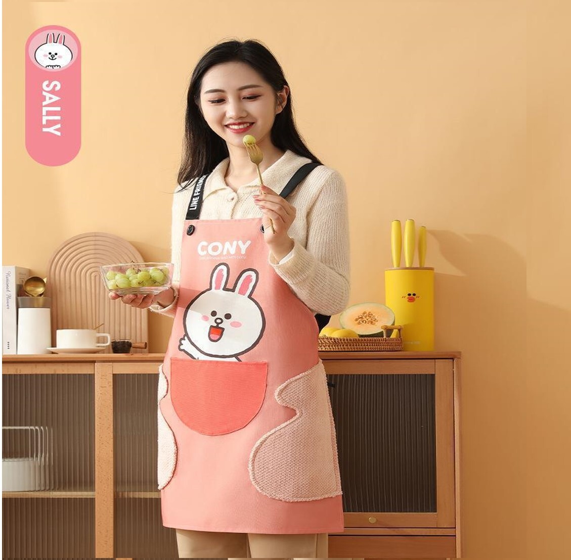 LINE FRIENDS| 成人圍裙-CONY