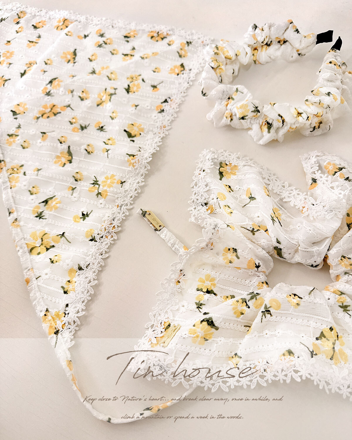 訂製-甜美小黃花髮飾