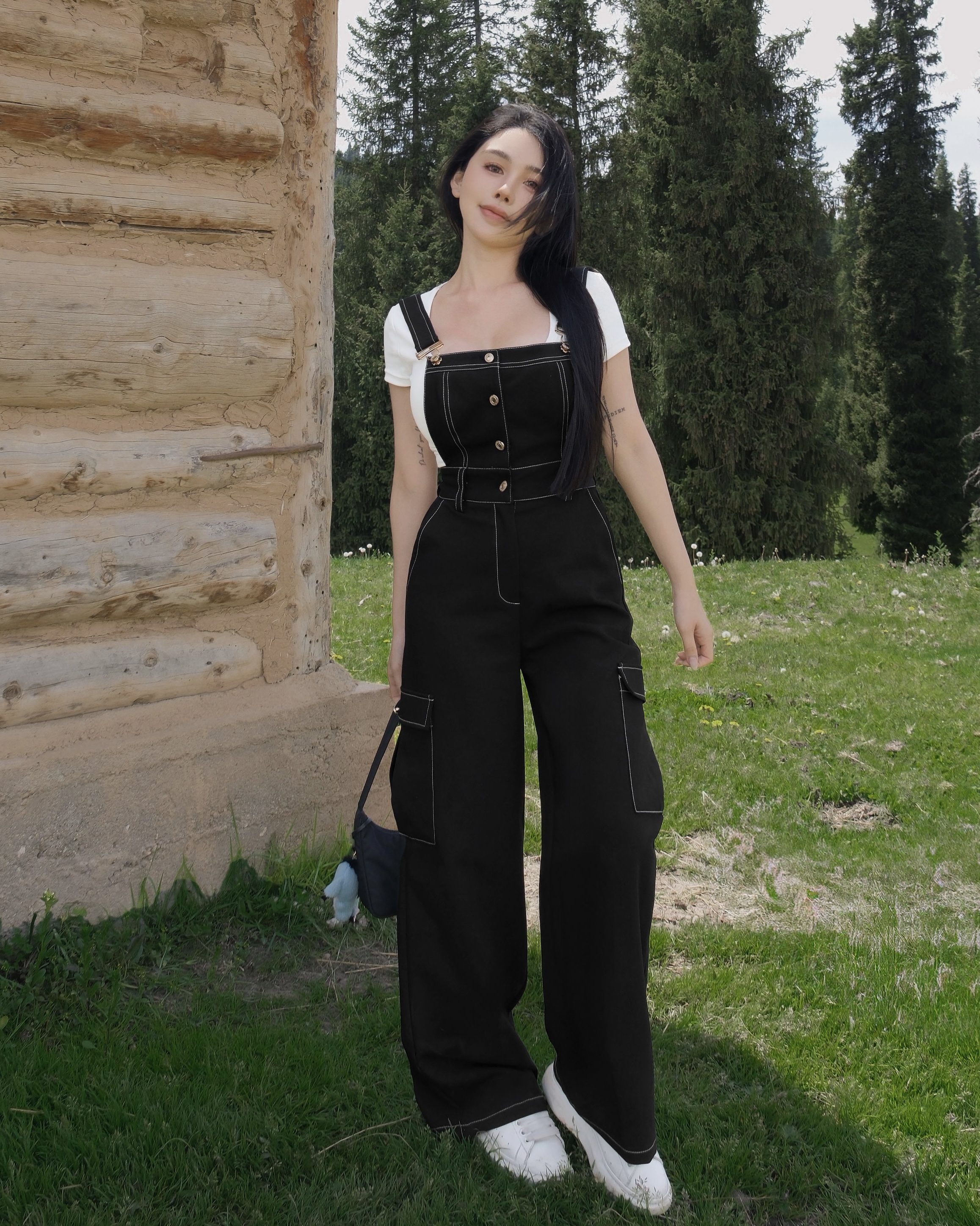 訂製 -個性車線吊帶長褲