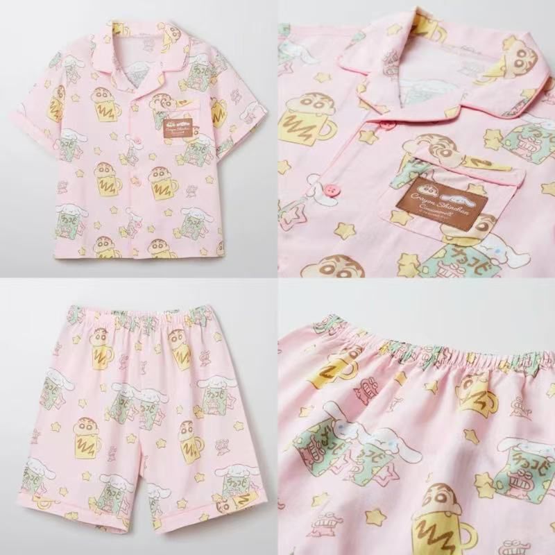 廠單 小新 x cinnamoroll 親子家居服